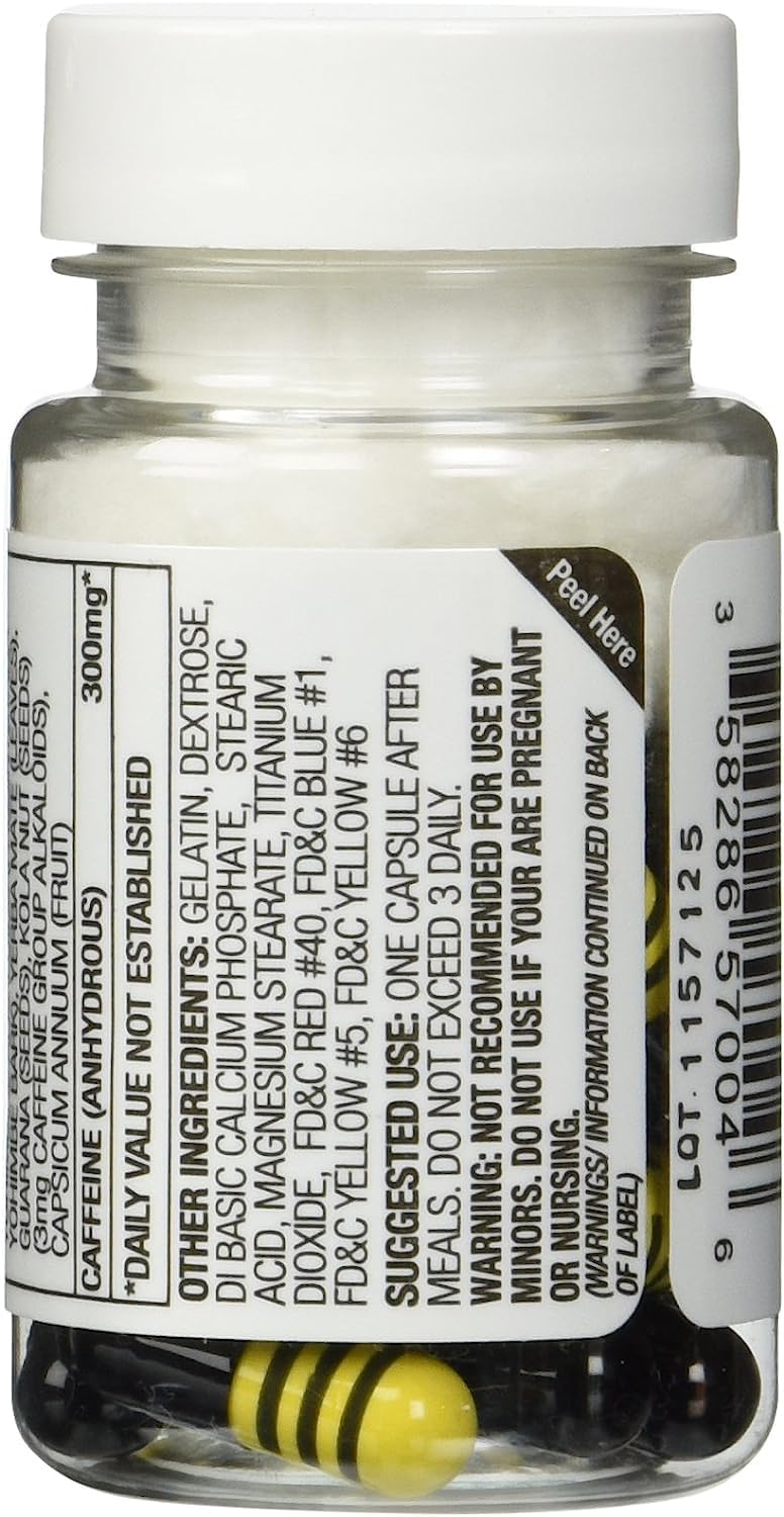 Lot of 6 X STACKER 2 Yellow Hornet Herbal Dietary Supplement 20ct Capsules - 120 Total