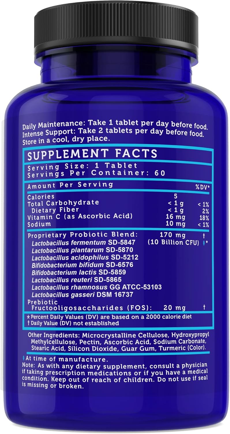 Lovebug Probiotics Here's The Skinny - Constipation, Gas, Bloat Relief - 10 Billion CFU, 60 Count