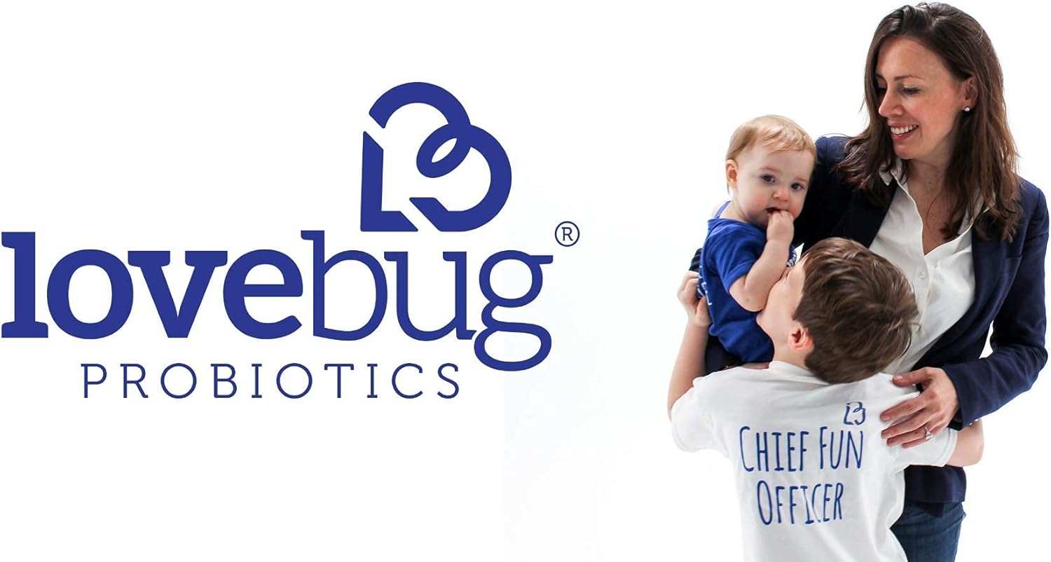 Lovebug Probiotics Here's The Skinny - Constipation, Gas, Bloat Relief - 10 Billion CFU, 60 Count