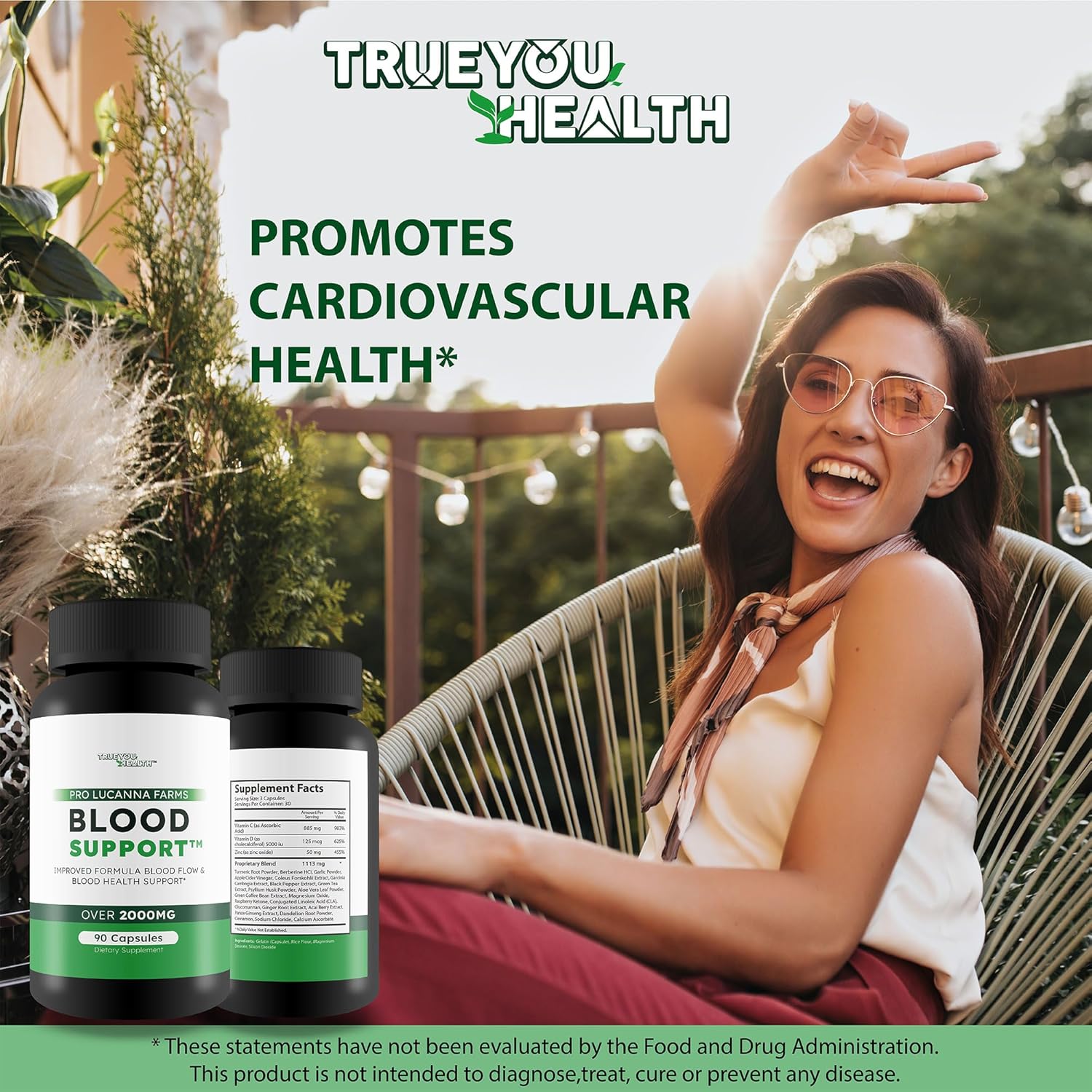 Lucanna Farms Blood Support - Advanced Formula for Blood Flow & Sugar Health