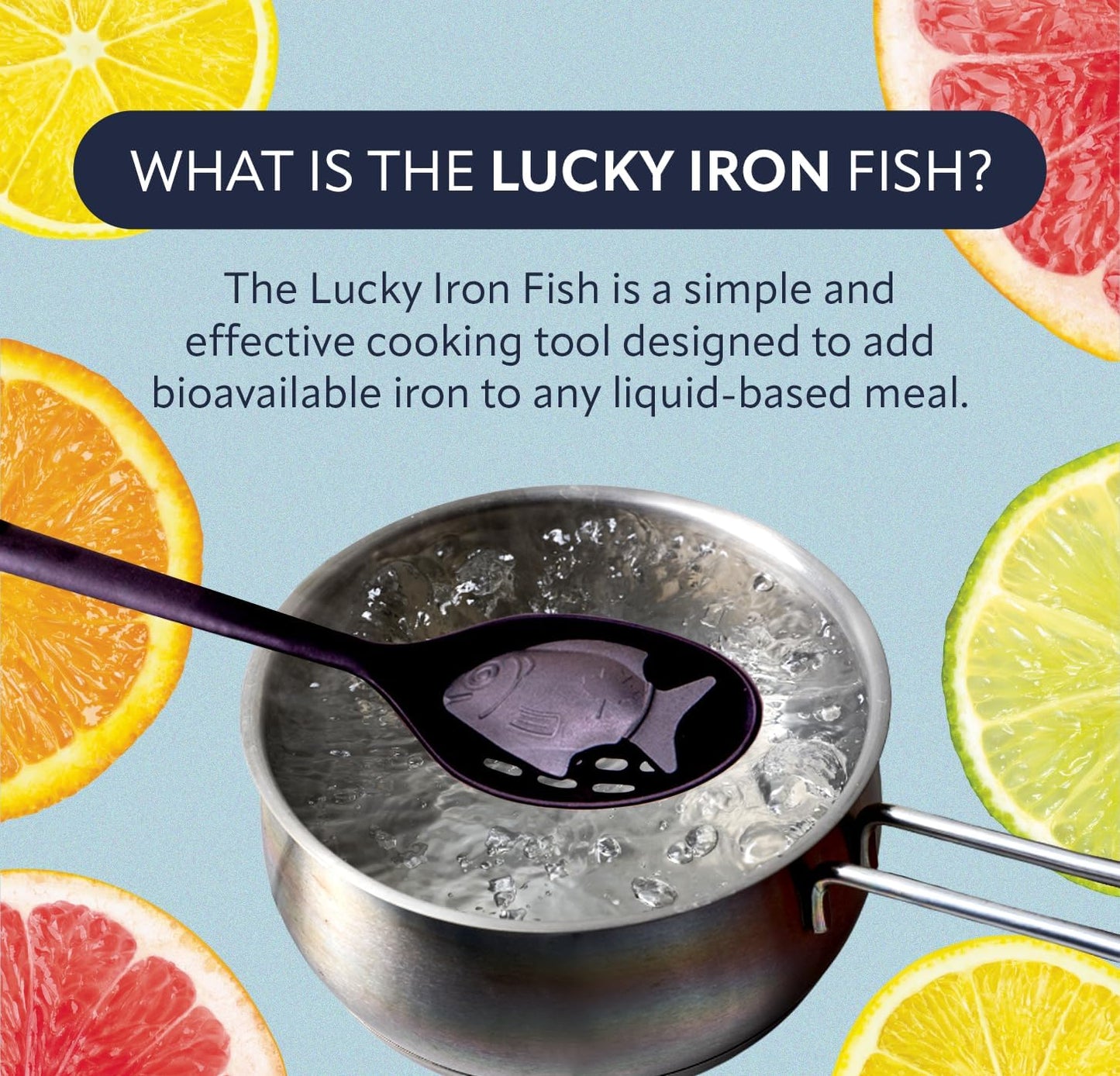 Lucky Iron Fish ®: Natural Iron Supplement for Deficiency. No Side Effects, 5 Year Supply.