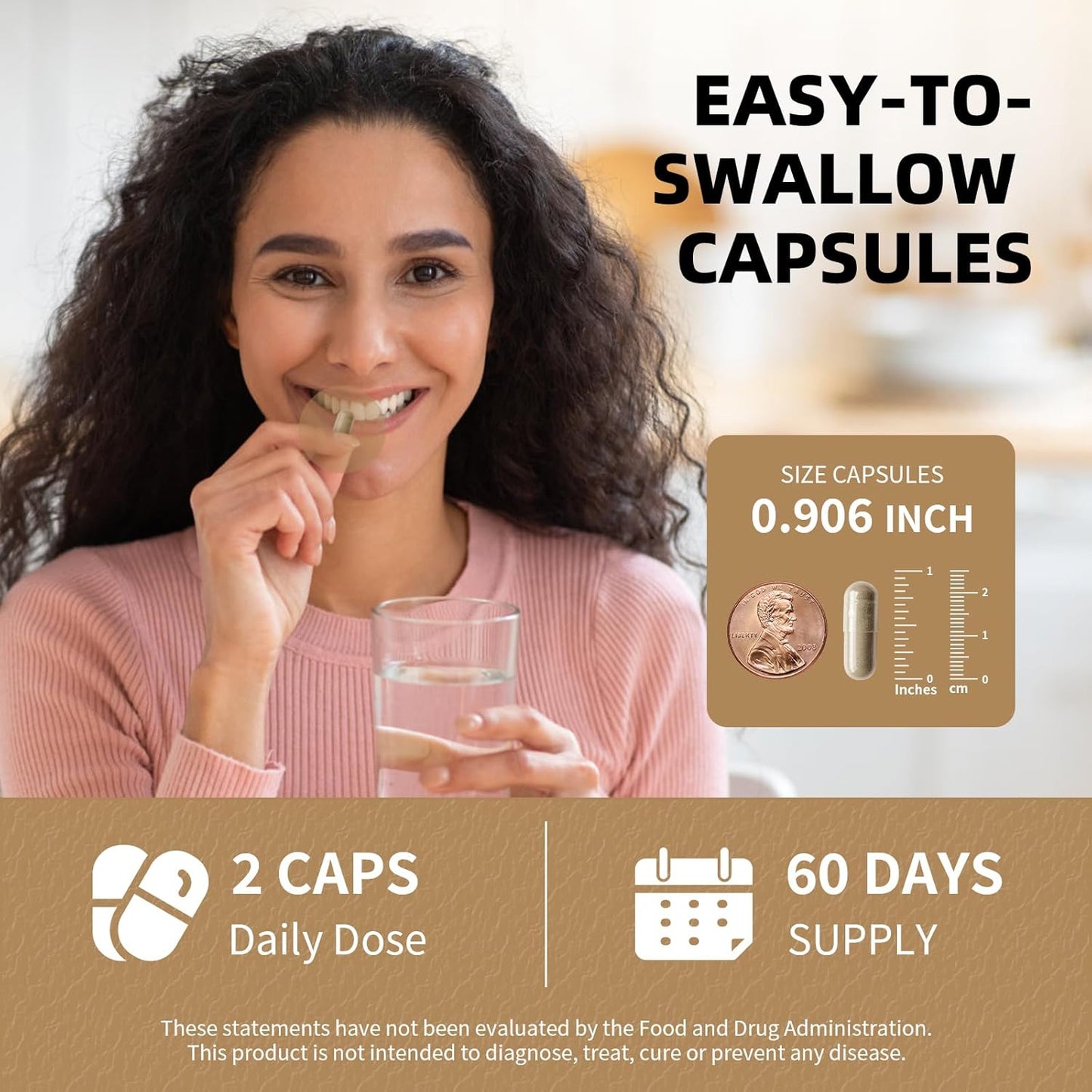 Lukaree 10-in-1 Cortisol Reducer Supplement for Men & Women - Mood, Focus, Sleep Support - 120 Vegan Capsules