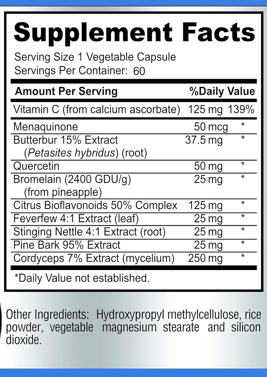 Lung Support Supplement for Clear Lungs & Comfortable Breathing - 60 Capsules