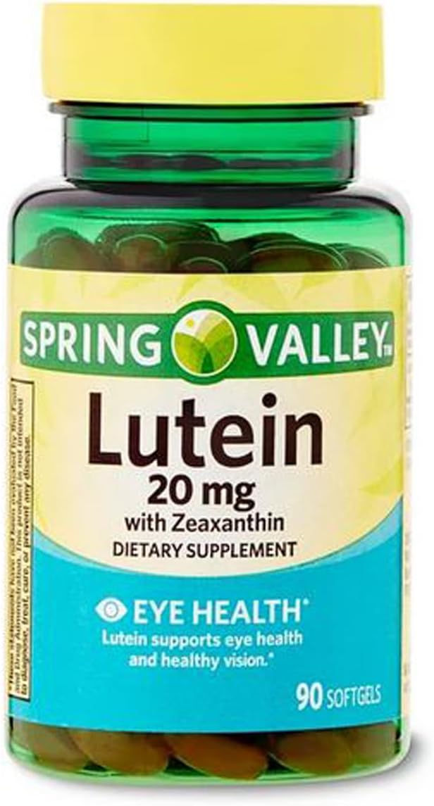 Lutein and Zeaxanthin Dietary Supplements - 20mg, 90 Count - Top Care Formula