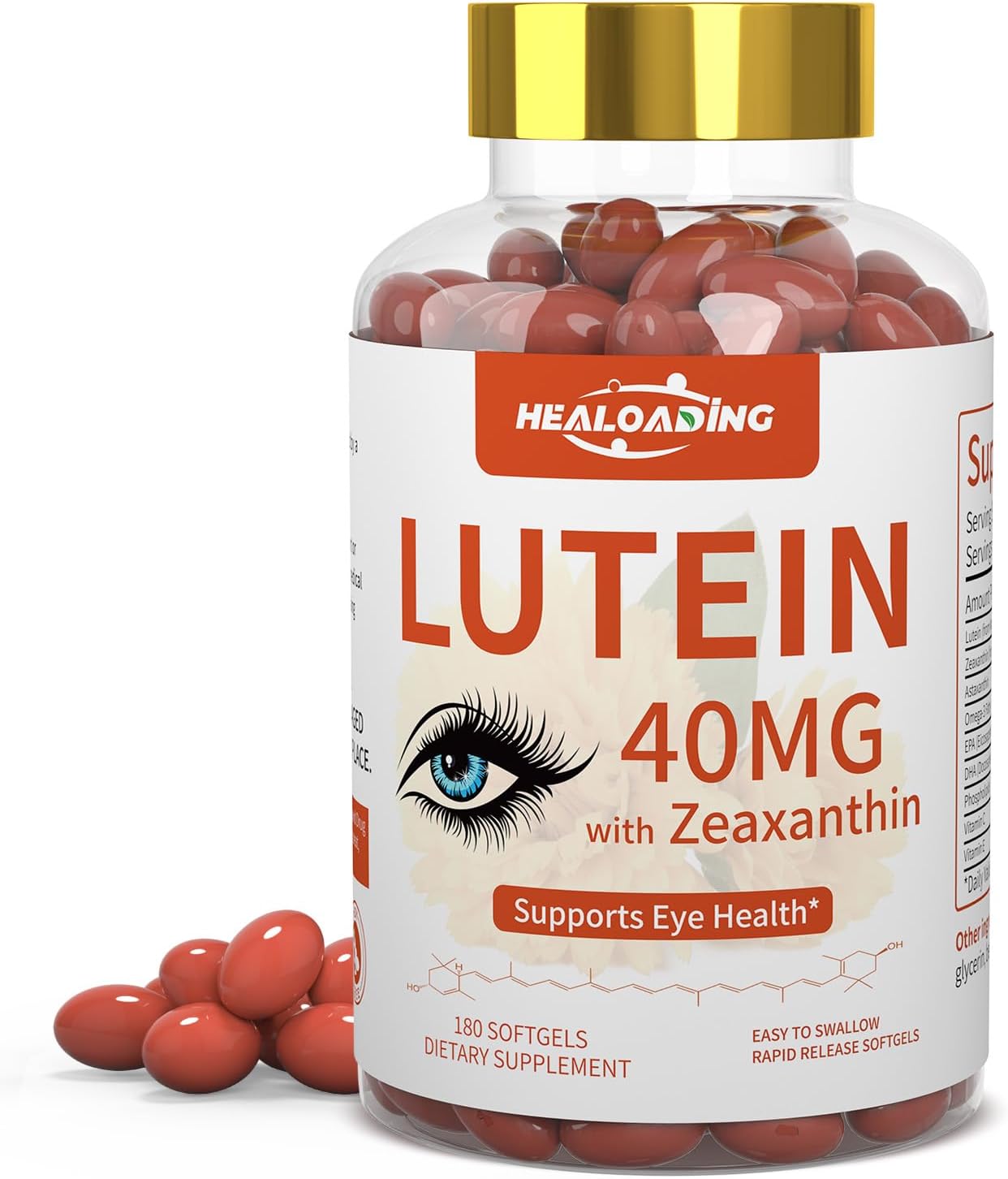 Lutein and Zeaxanthin Eye Care Softgels with Vitamins C, E, Omega 3 - Vision Support and Eye Fatigue Relief