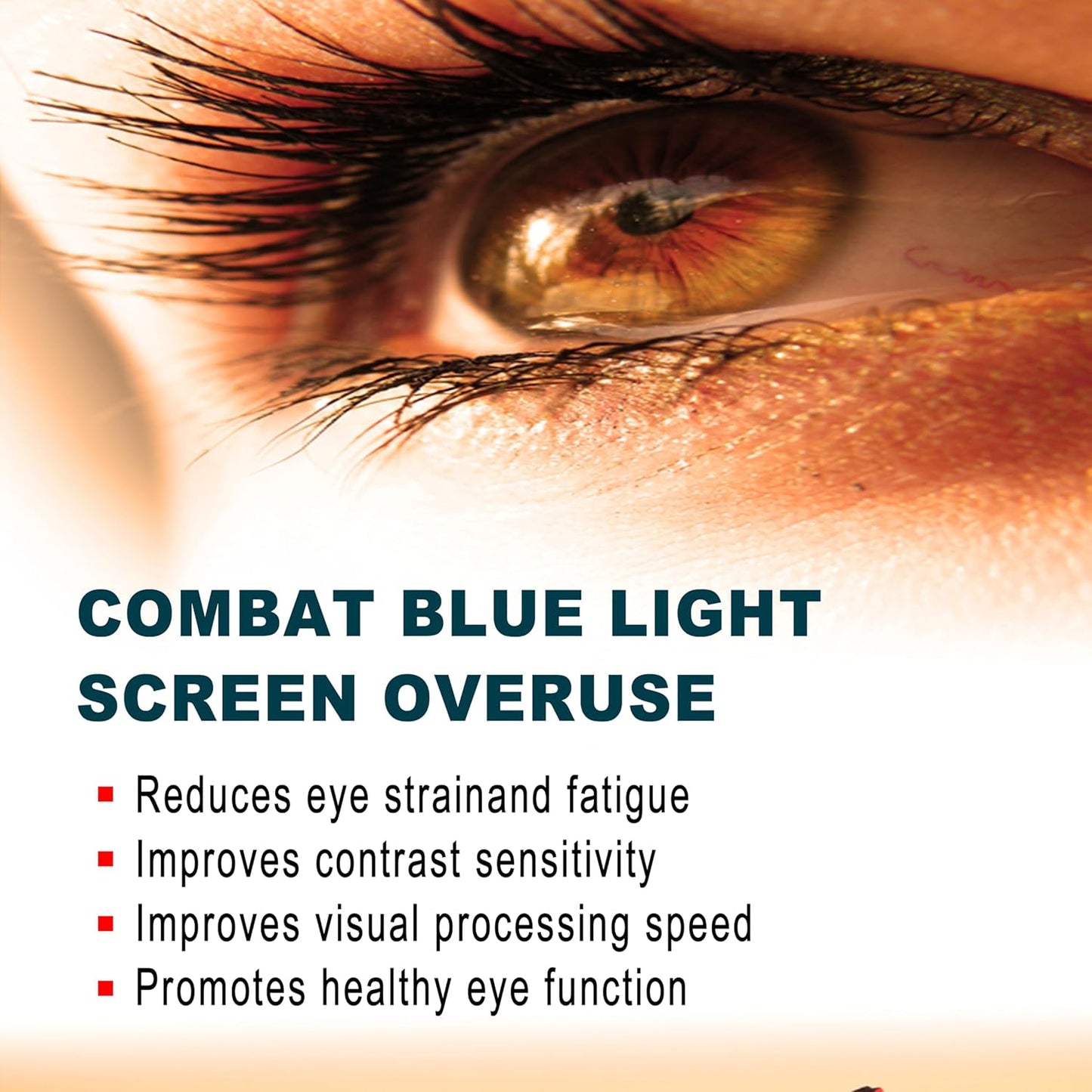 Lutein Capsules for Eye Health - Resists Blue & Violet Light, Supports Retina & Macular Area - 30 Capsules