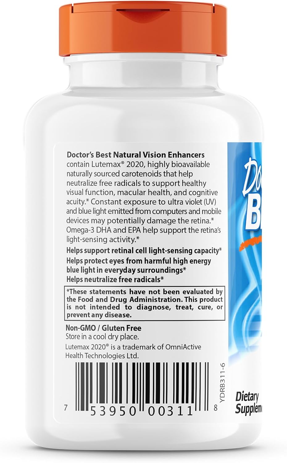 Lutemax 2020 Vision Enhancers for Eye Health & Blue-Light Filtering - 60 Softgels