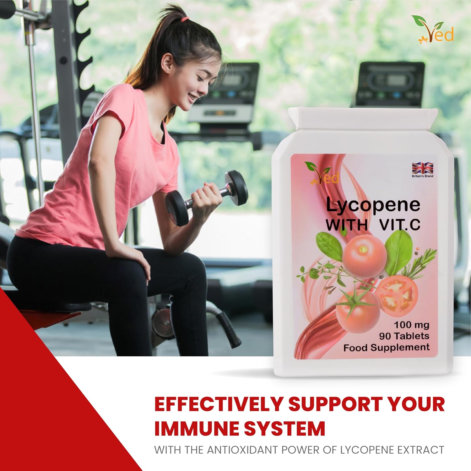 Lycopene Supplement 100mg | 180 Tablets (2-Pack) - High Potency Antioxidant Formula