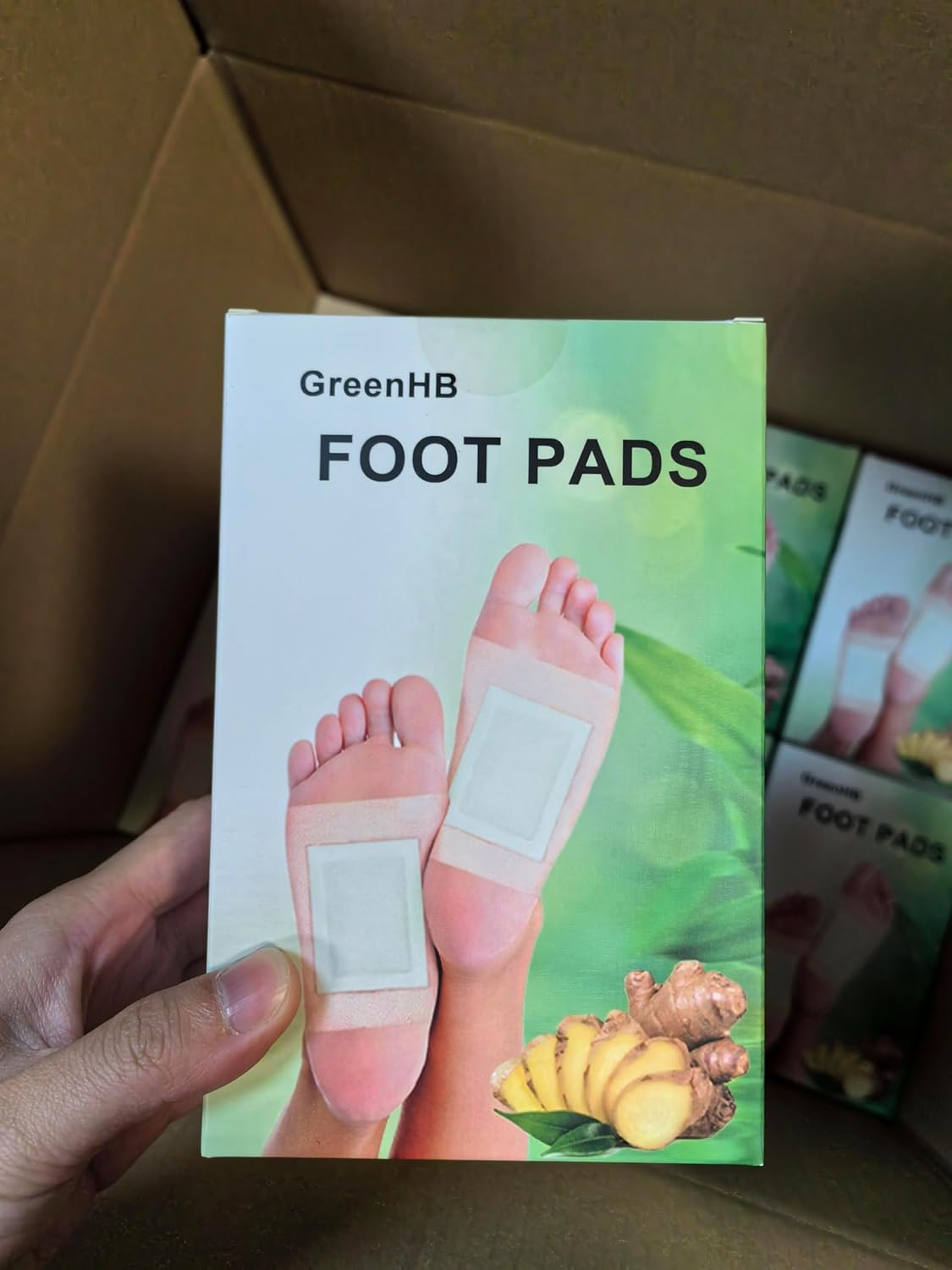 Lymphatic Drainage Ginger Foot Pads - 50 Patches for Deep Cleansing, Stress Relief, and Better Sleep Quality with Ginger Oil