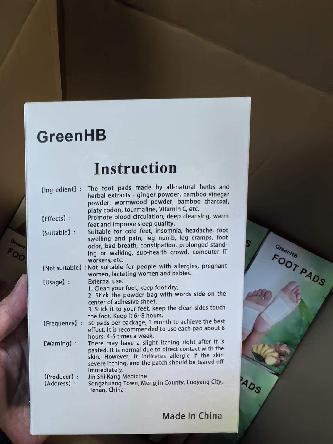 Lymphatic Drainage Ginger Foot Pads - 50 Patches for Deep Cleansing, Stress Relief, and Better Sleep Quality with Ginger Oil