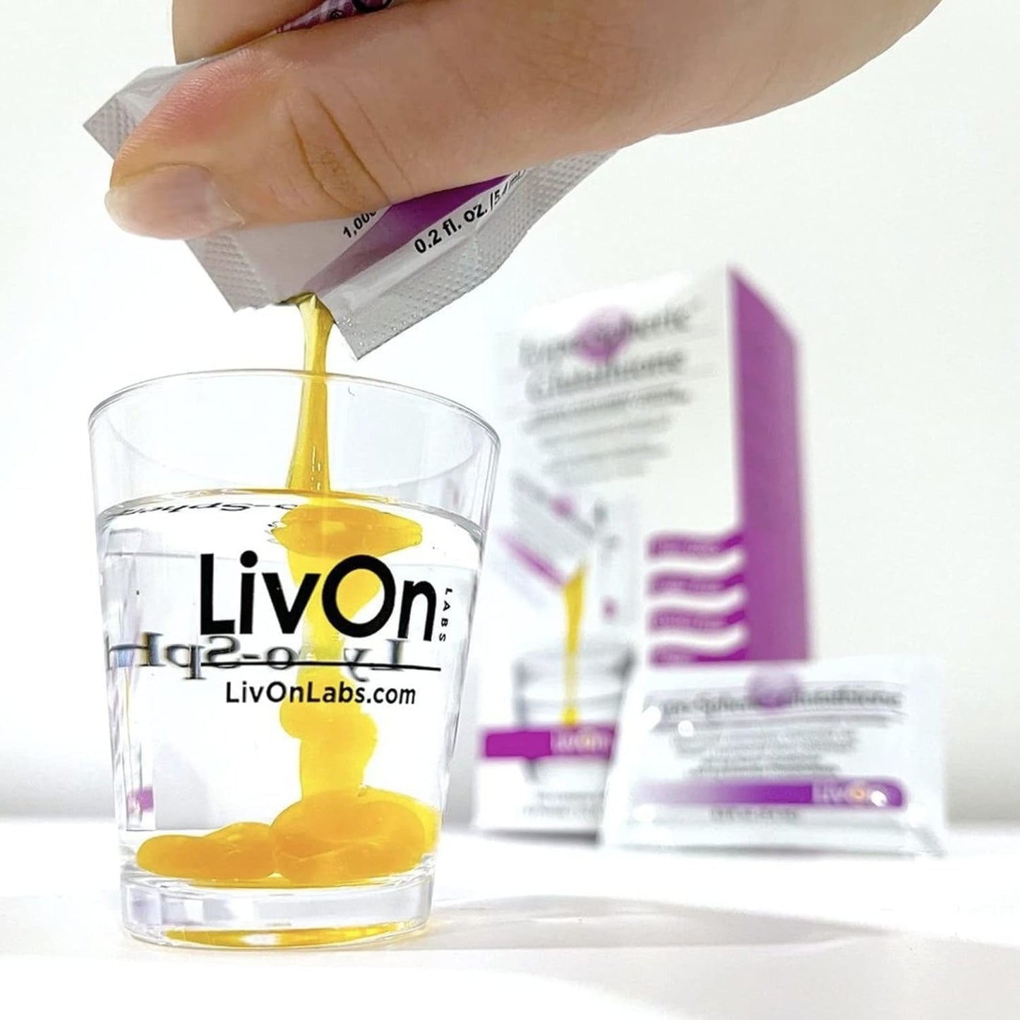 Lypo-Spheric Glutathione 30 Packets - 450mg per Packet - Maximum Bioavailability - Non-GMO - Professionally Formulated