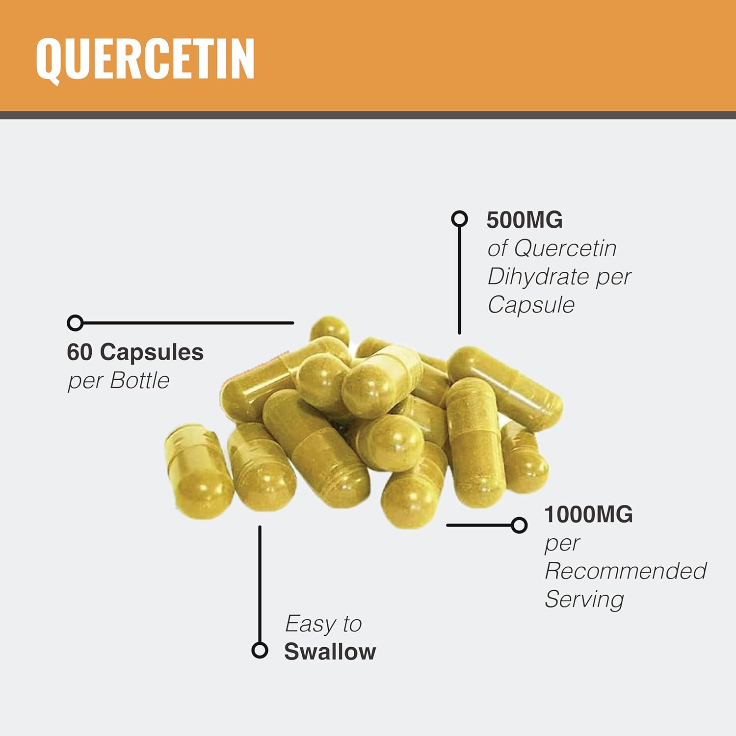 MAAC10 Quercetin Supplement - 1000mg Immune & Sirtuin Longevity Support