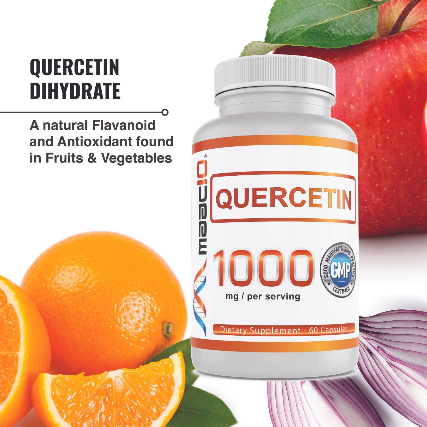 MAAC10 Quercetin Supplement - 1000mg Immune & Sirtuin Longevity Support