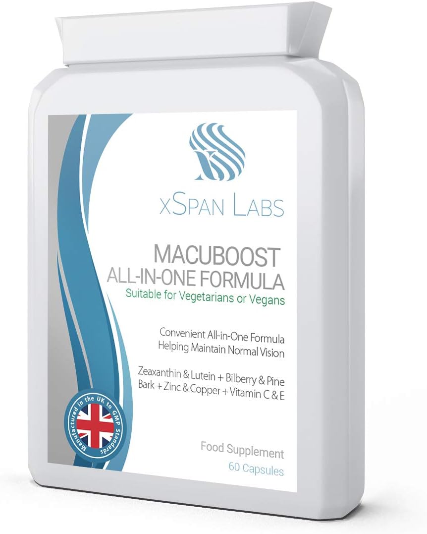 MacuBoost All-in-One AREDS 2 Plus Formula - 60 Day Supply - Promotes Healthy Eyes and Macular Health with Lutein, Zeaxanthin, and Bilberry