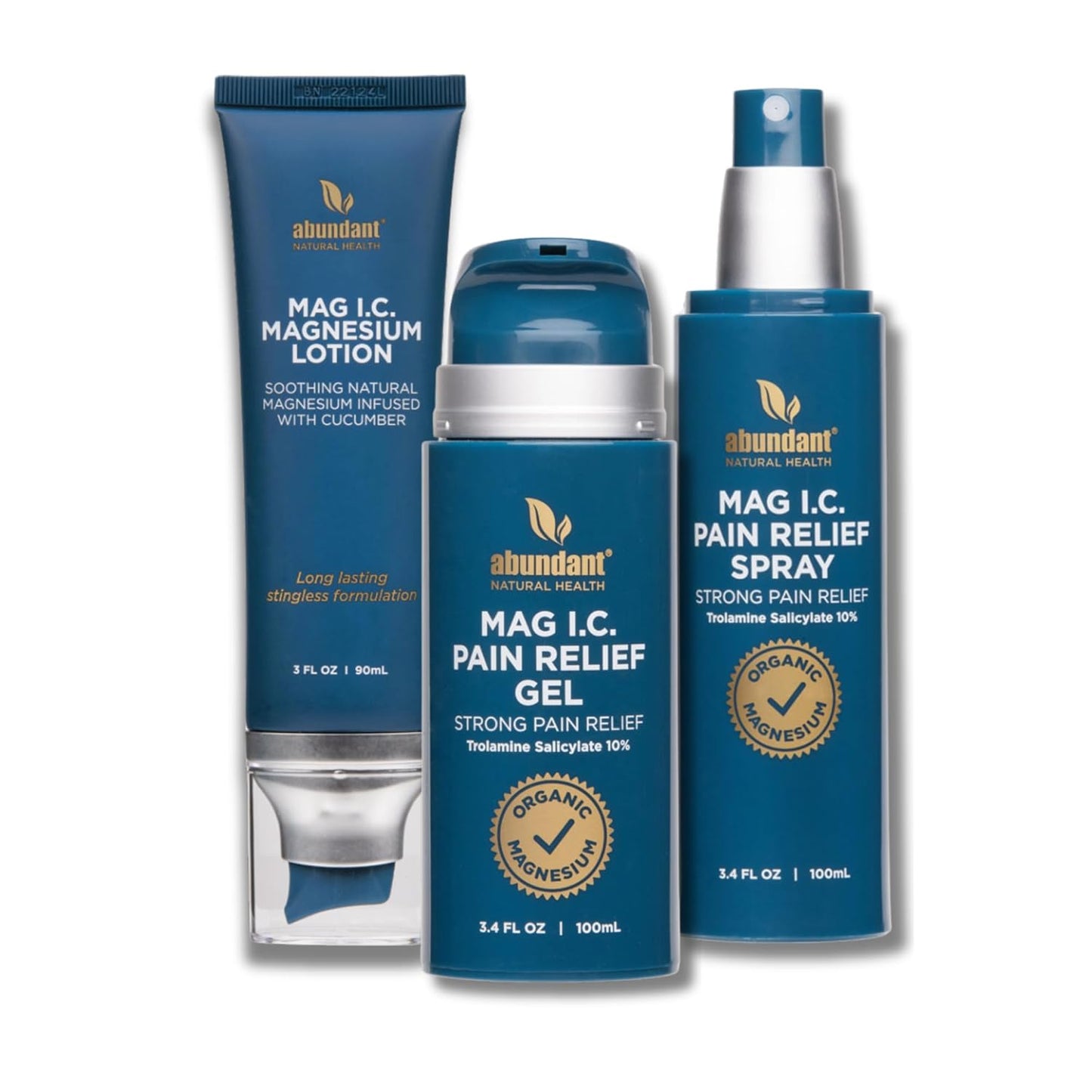 MAG I.C. Total Pain Relief Bundle - Powerful Ache and Bruise Relief, Fast Absorption, Unscented Formula