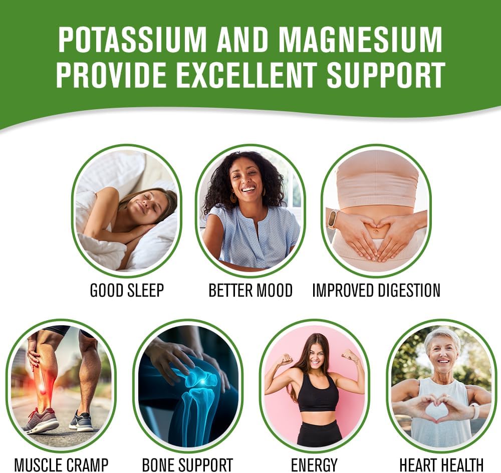 MagicMag C Magnesium Citrate Supplement - 100 Capsules for Sleep, Heart Health, Muscle Cramps - Gluten-Free Formula - NaturalSlim Potassium Magnesium