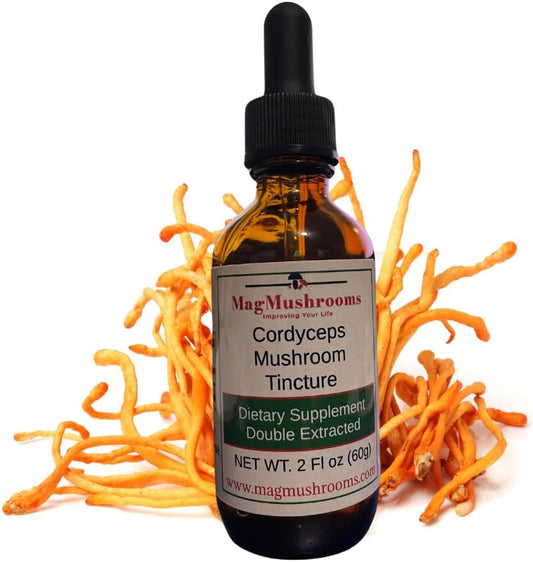 MagMushroom Cordyceps Mushroom Extract Liquid Tincture - Maximum Potency, 2 Fl. oz.