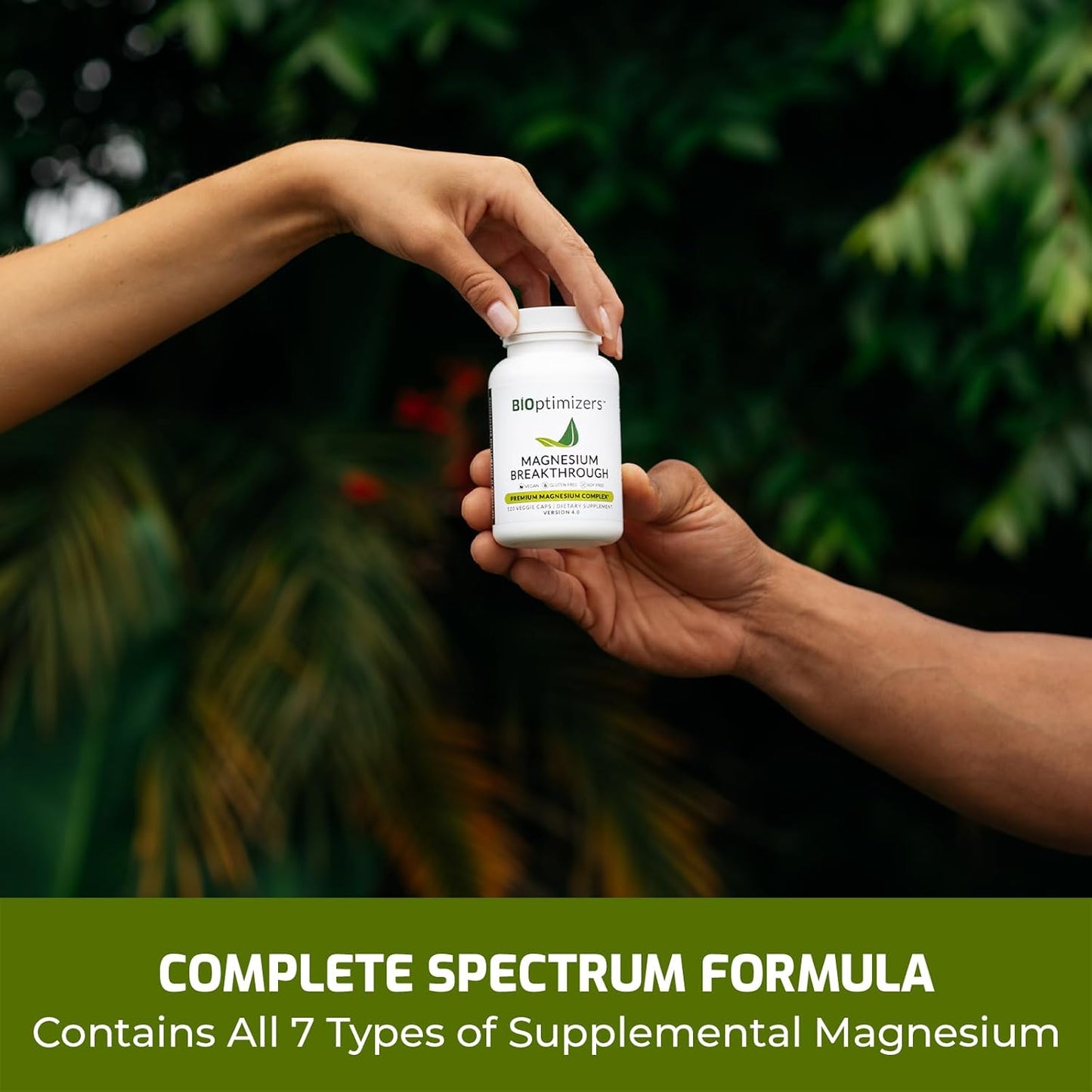 Magnesium Breakthrough Supplement 4.0 - 7 Forms of Magnesium for Natural Sleep and Brain Health - 90 Capsules