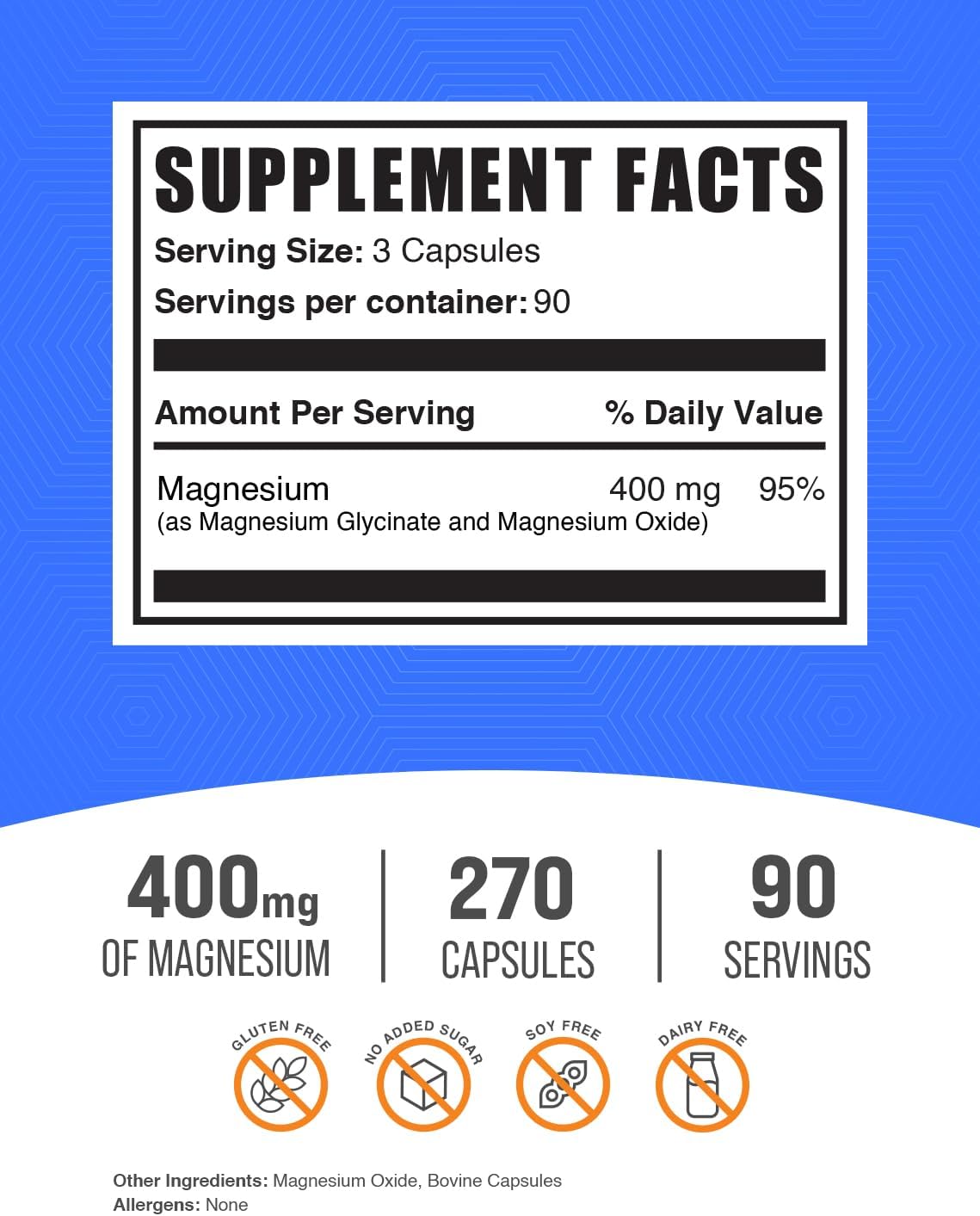 Magnesium Glycinate Capsules and Omega 3-6-9 Softgels Bundle - BulkSupplements