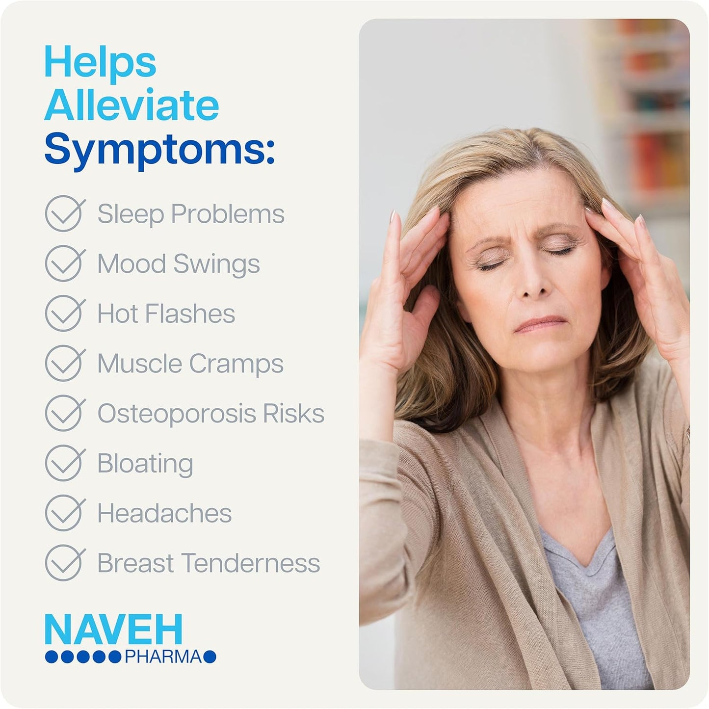 Magnesium Menopause and PMS Support Supplement for Women - High-Absorption Magnesium Complex with Vitamins - 60 Capsules