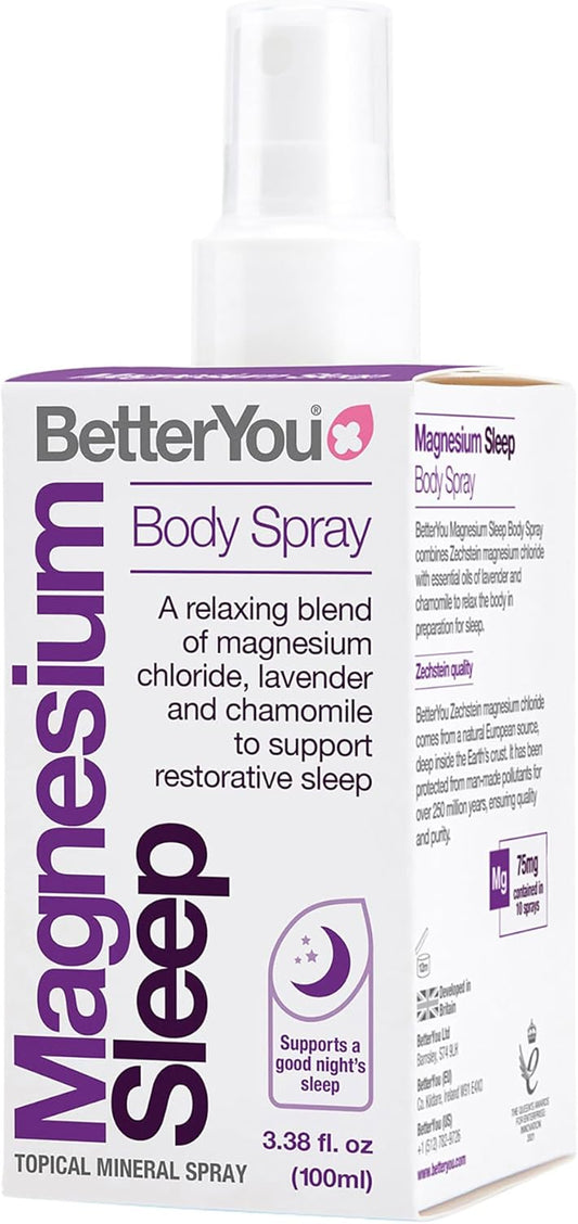 Magnesium Sleep Body Spray with Lavender and Chamomile for Improved Sleep - 3.38 oz