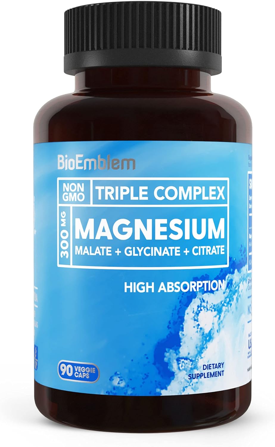 Magnesium Trio with Vitamin D3 and K2 by BioEmblem - Supports Bone Health and Energy Levels