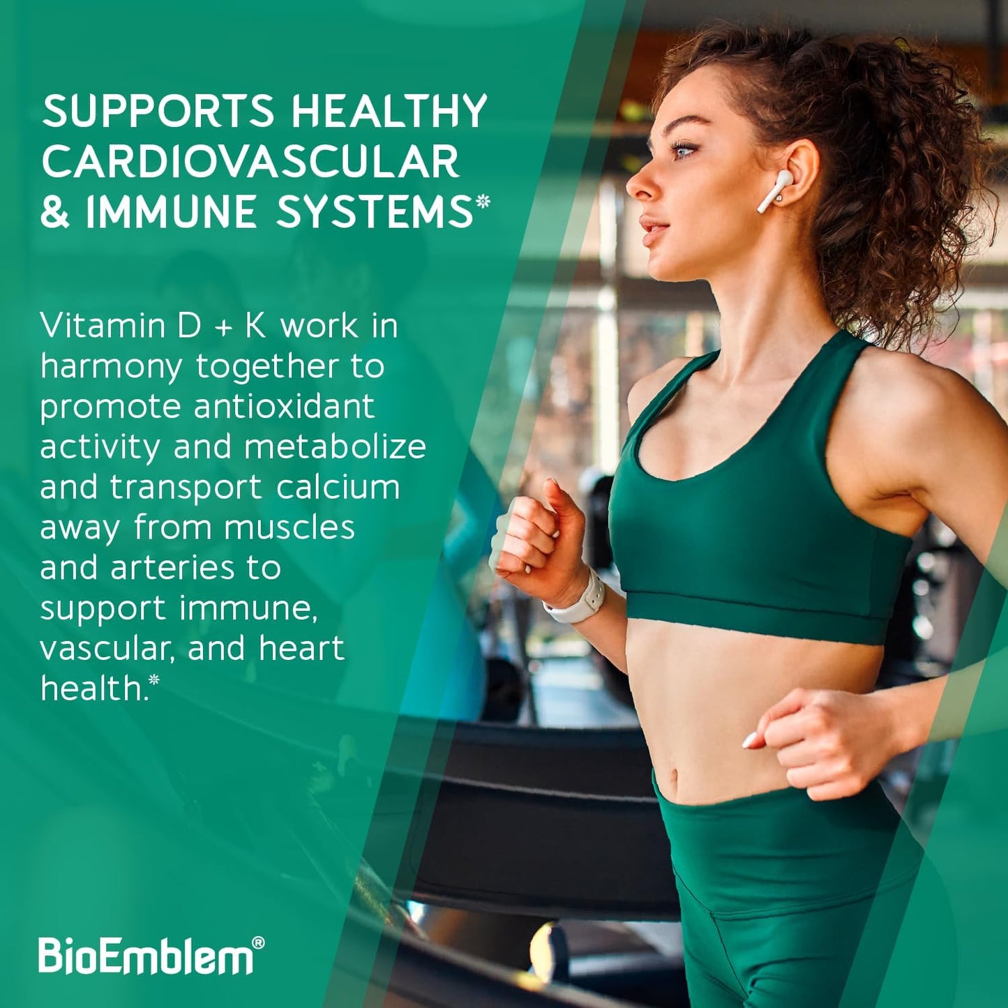 Magnesium Trio with Vitamin D3 and K2 by BioEmblem - Supports Bone Health and Energy Levels