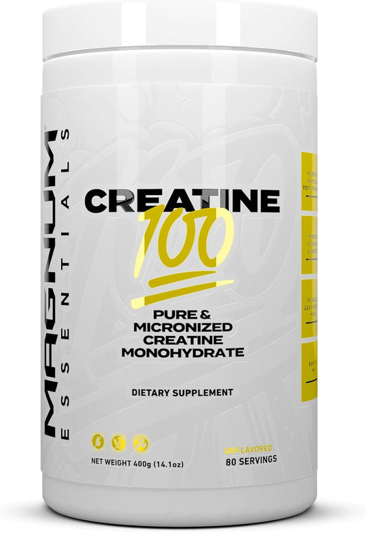 Magnum Nutraceuticals Micronized Creatine Monohydrate - 80 Servings for Strength, Endurance, and Muscle Growth