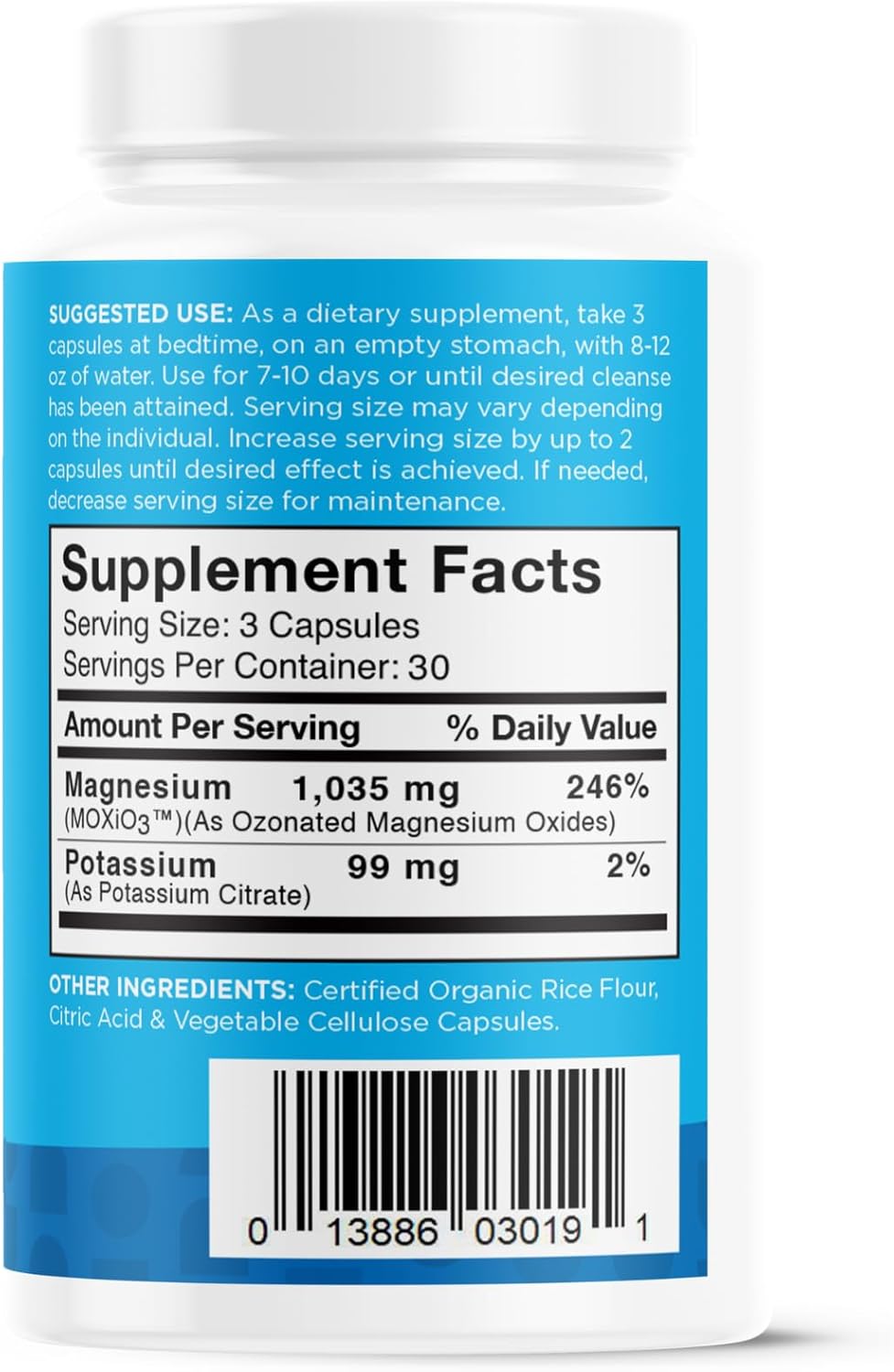 MagO7 Natural Colon Cleanse & Detox Capsules for Men & Women - Occasional Constipation Relief & Bloating Support - 90 ct.