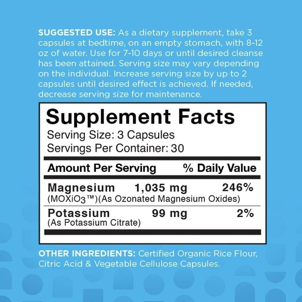 MagO7 Natural Colon Cleanse & Detox Capsules for Men & Women - Occasional Constipation Relief & Bloating Support - 90 ct.
