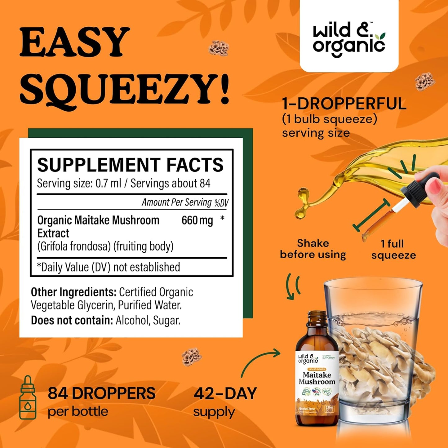 Maitake Mushroom and Turmeric Tinctures Bundle - 2 fl oz Each