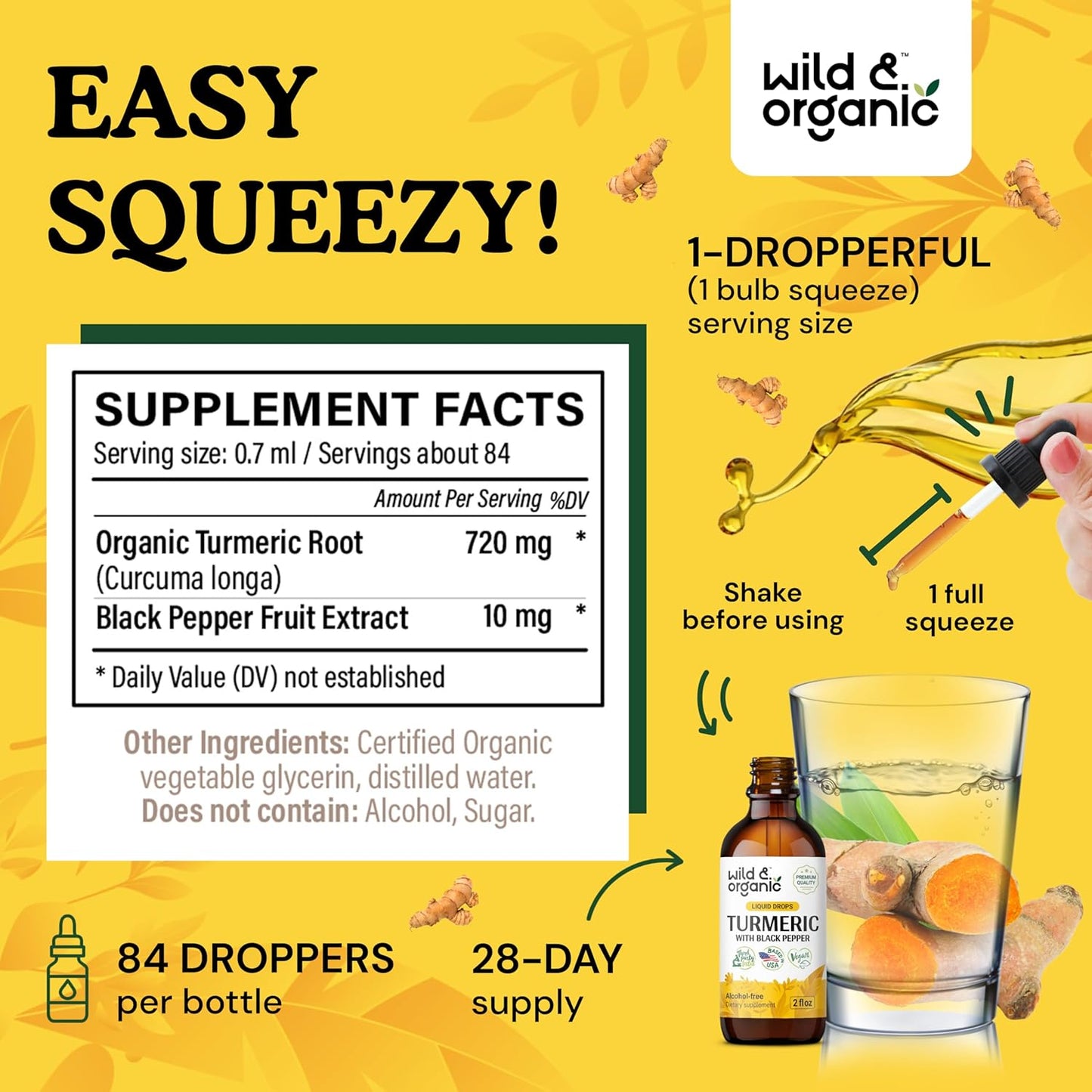 Maitake Mushroom and Turmeric Tinctures Bundle - 2 fl oz Each