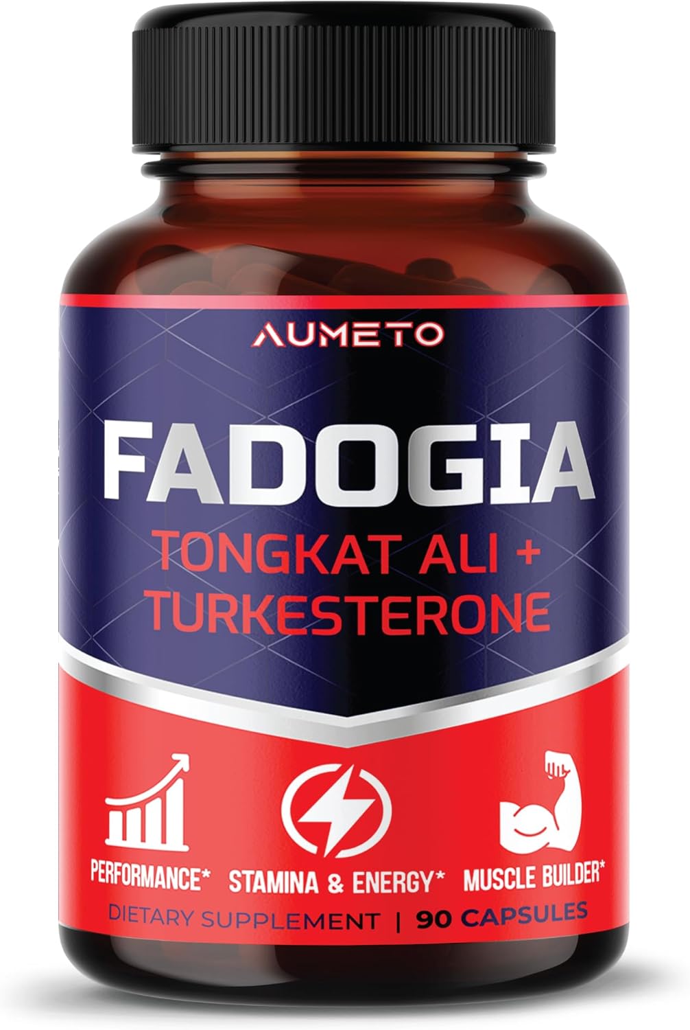 Male Energy and Strength Supplement with Fadogia Agrestis, Tongkat Ali, Maca Root, Panax Ginseng, and VIT D3