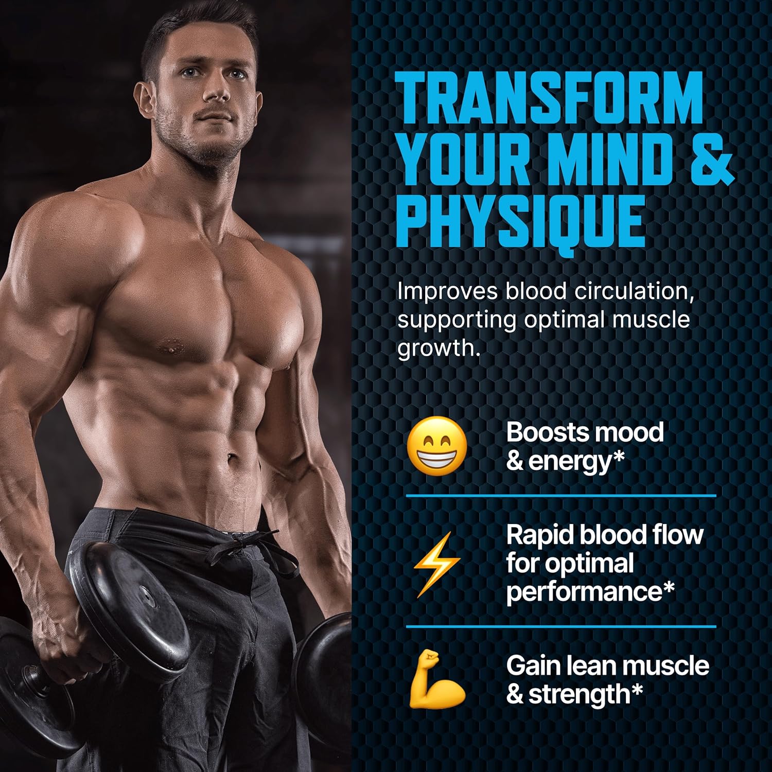 Male Enhancement Strength & Stamina Enhancer Gummies for Energy, Stamina, and Performance - Natural Blueberry Flavored Chews with 2 Inch Enlargement Support by Sapir's Nutrition