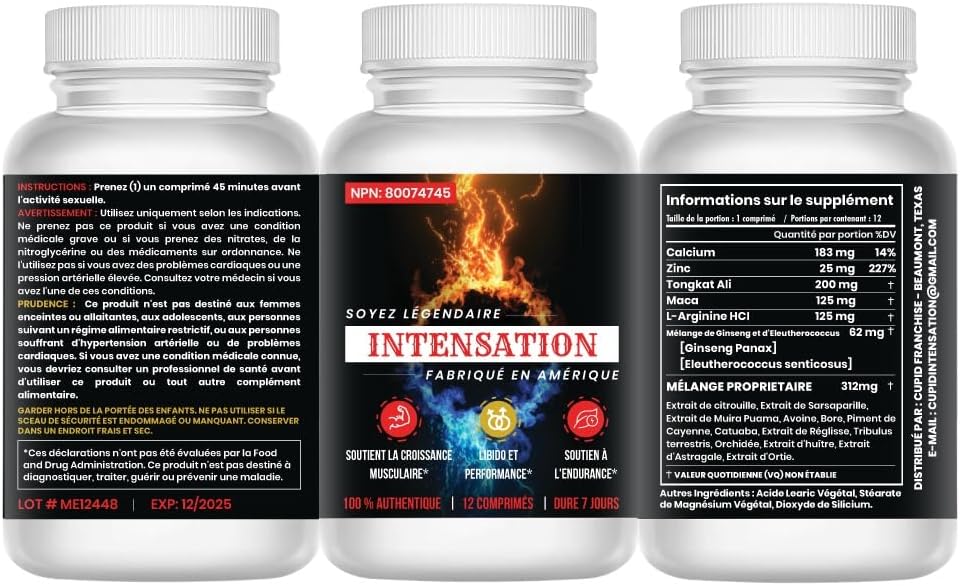 Male Enhancement Supplement for Stamina & Energy Boost - All Natural Ingredients - Last Longer, Increase Size & Strength - 12 Tablets