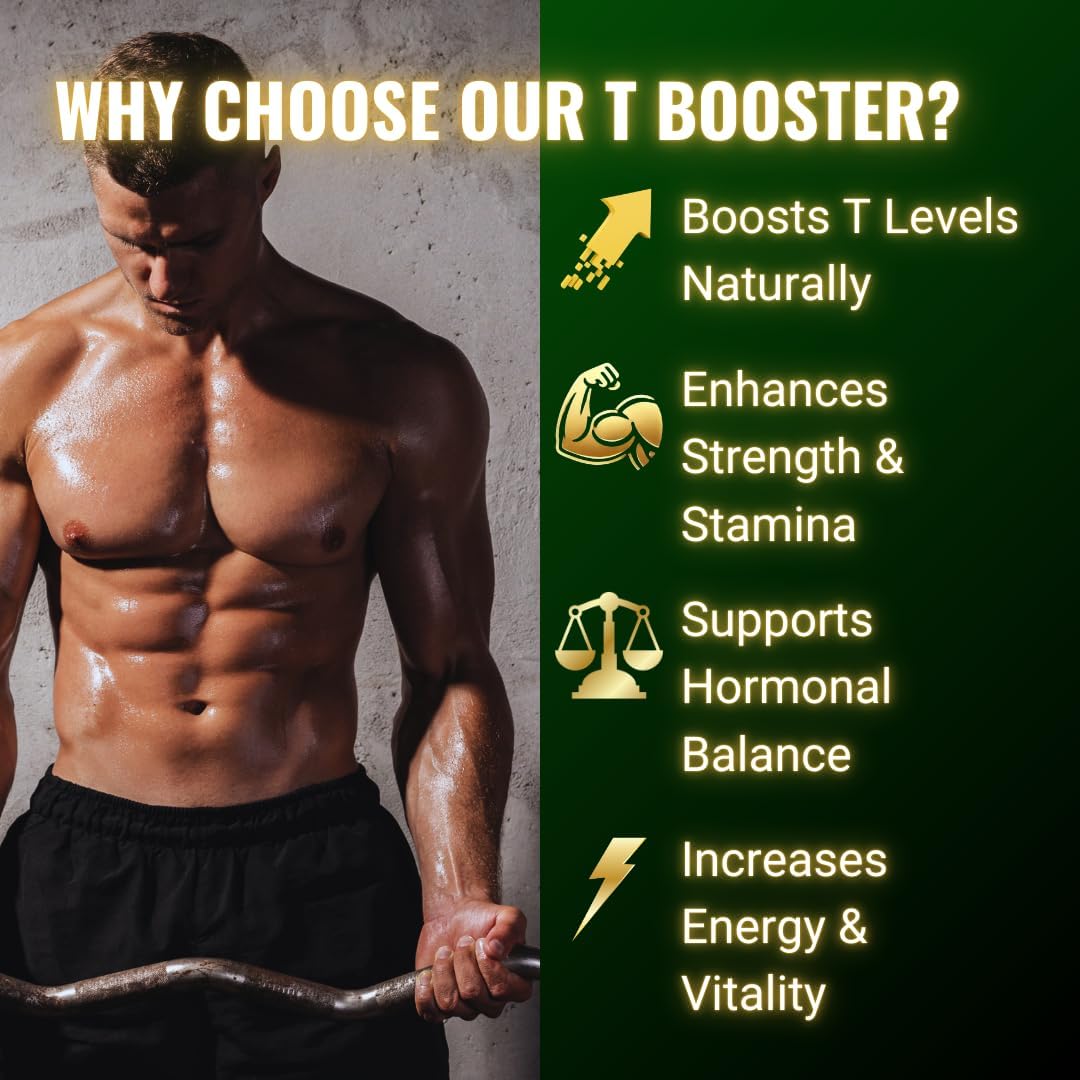 Male Enhancement Supplement with Fadogia Agrestis, Turkesterone, Tongkat Ali, and DIM - Boost Performance and Vitality!
