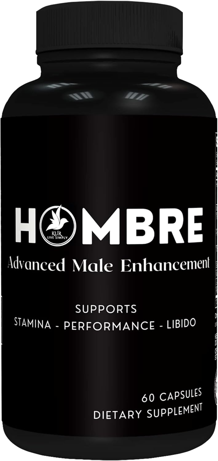 Male Enhancing Supplement for Muscle Growth and Performance - Enlargement Pills for Men - Increase Size, Strength, Stamina - 60 Capsules - KUR Live Simply Hombre