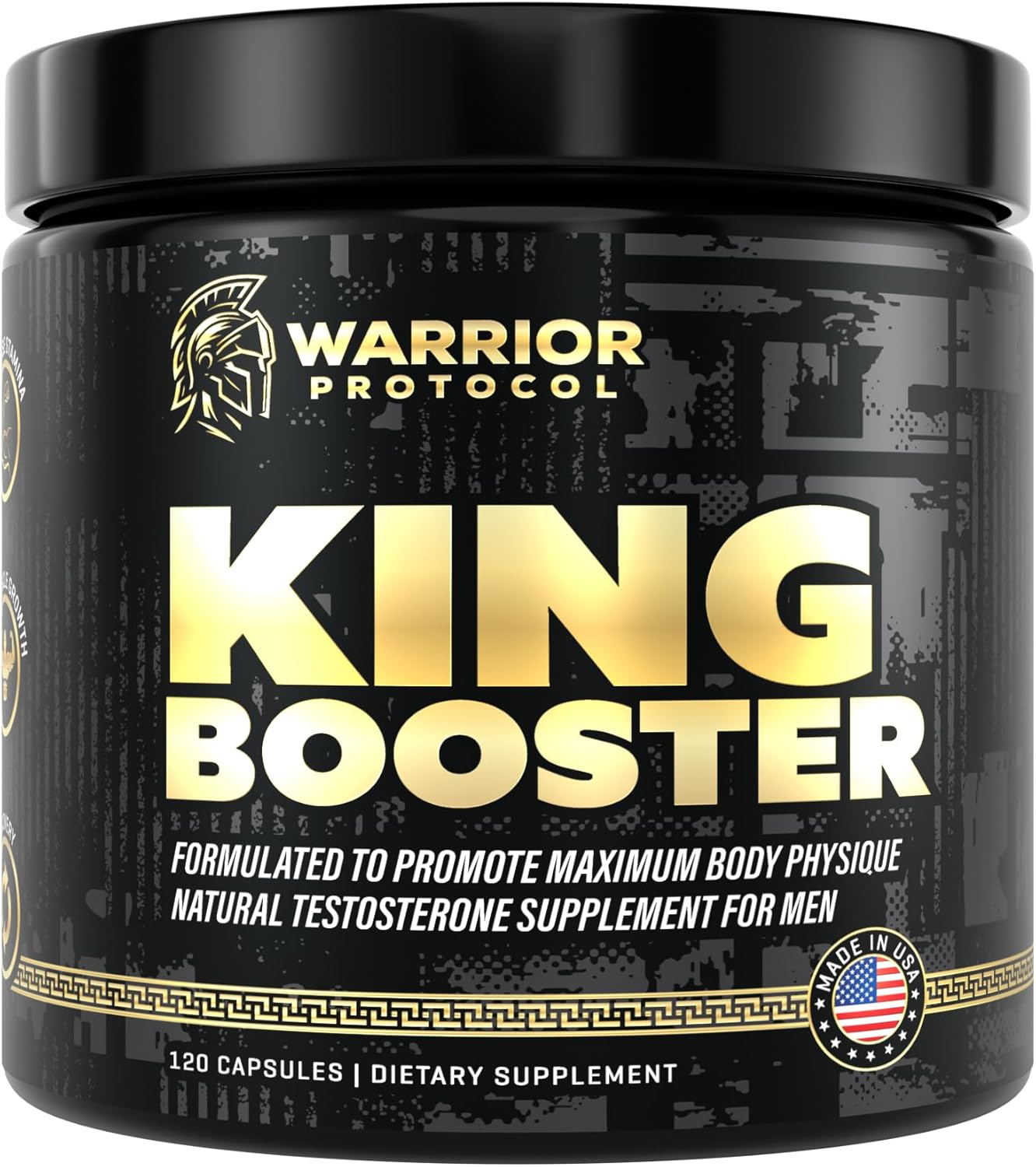 Male Enhancing Testosterone Support Supplement with Turkesterone, Tongkat Ali & Fadogia Agrestis - Boost Muscle Growth, Stamina & Recovery - Vitality Pills for Men