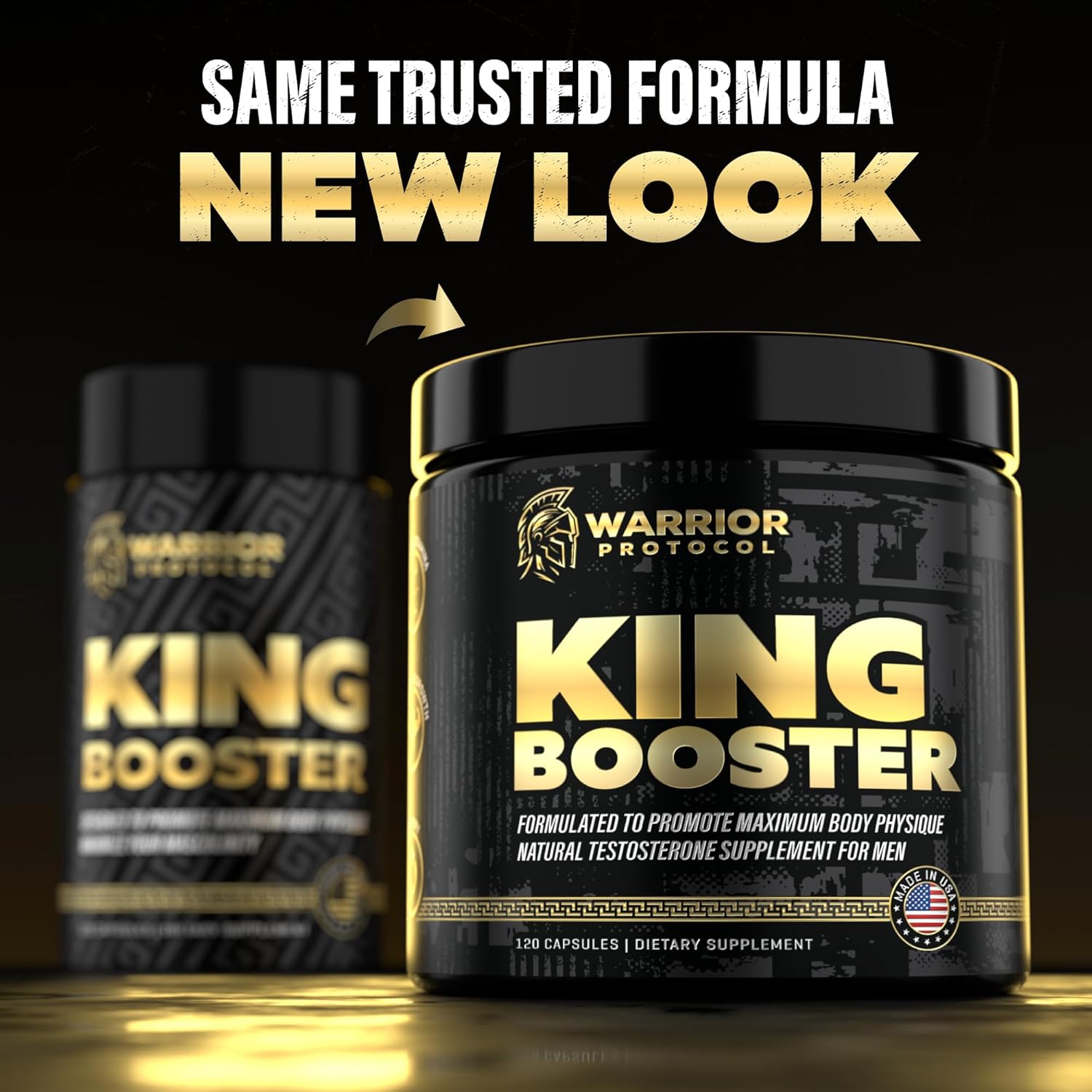 Male Enhancing Testosterone Support Supplement with Turkesterone, Tongkat Ali & Fadogia Agrestis - Boost Muscle Growth, Stamina & Recovery - Vitality Pills for Men