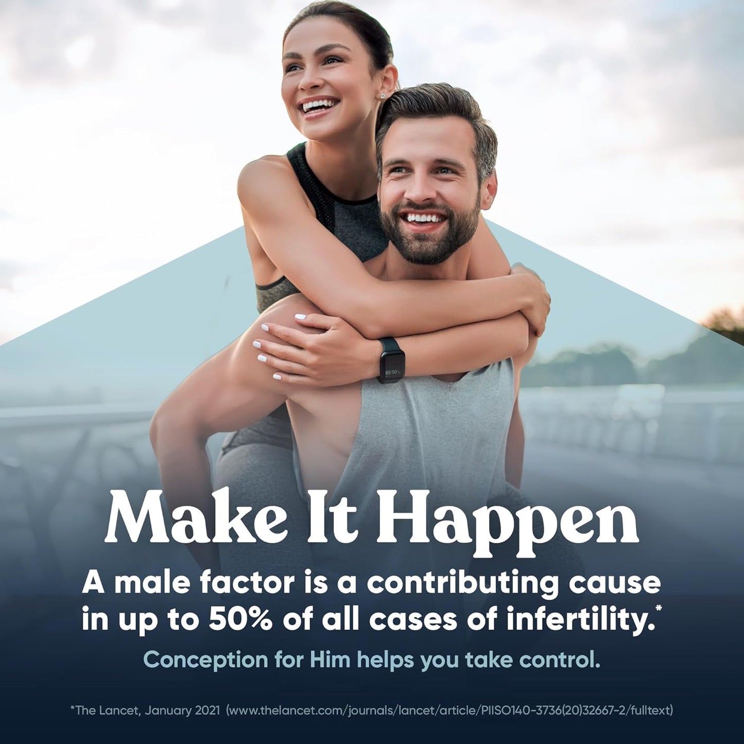 Male Fertility Booster with Ashwagandha, Folate, Magnesium & Zinc - 60 Veg Capsules by Eu Natural