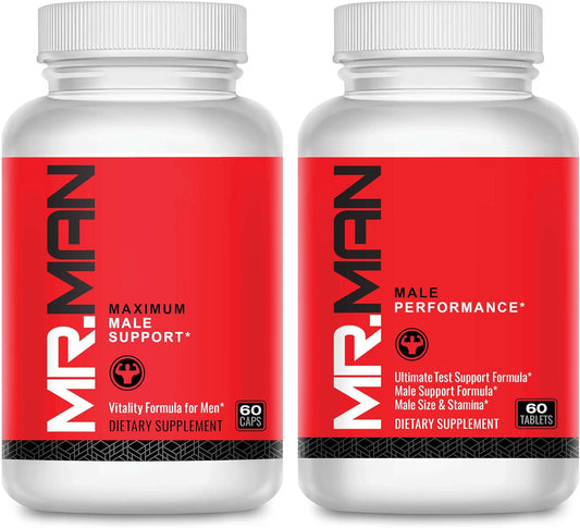 Male Fertility Stack MR2 - Preconception Supplement for Men - 2-in-1 Formula - Enhance Potency, Motility, Desire, Performance - Lab Tested - 30 Day Supply