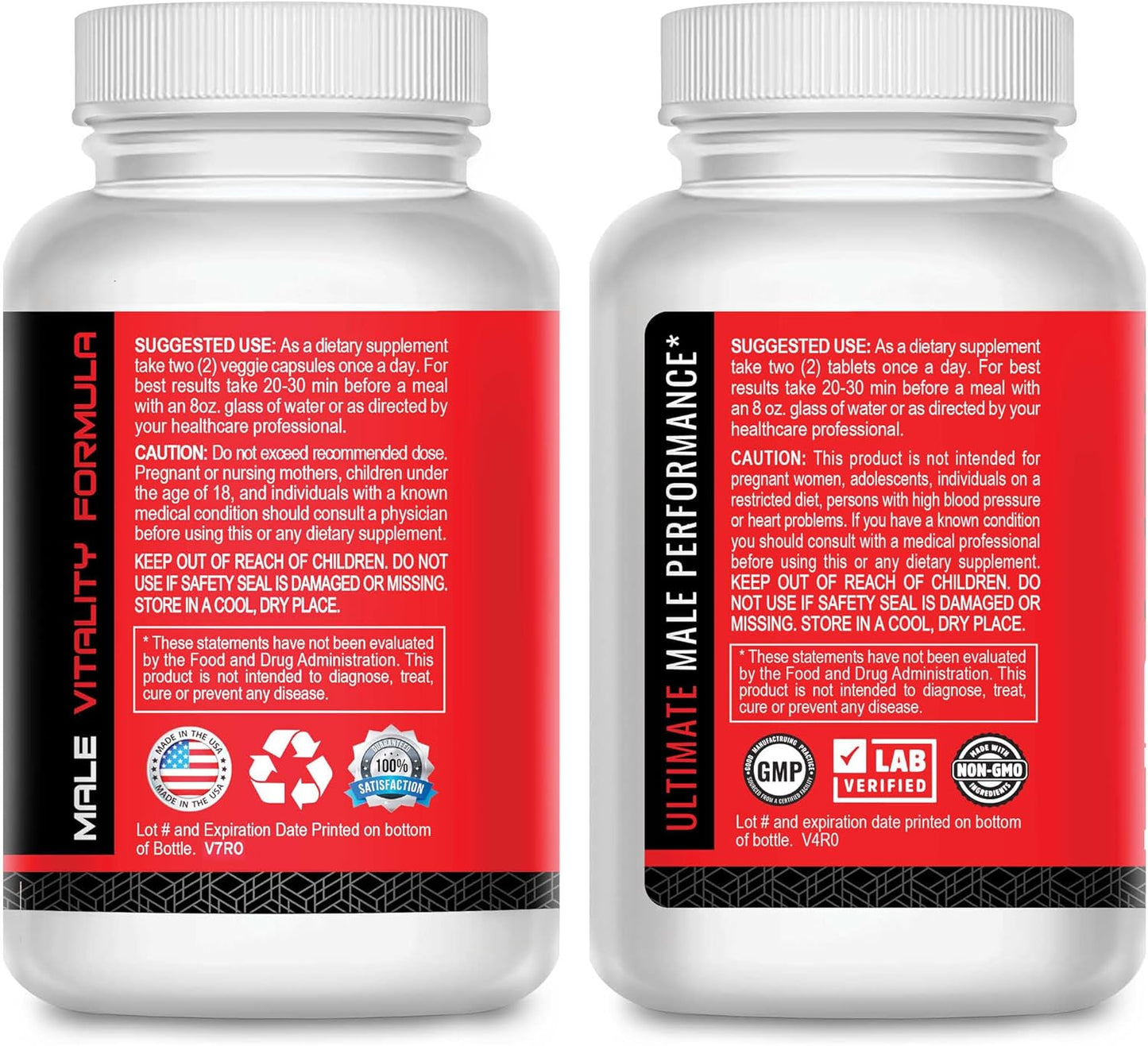 Male Fertility Stack MR2 - Preconception Supplement for Men - 2-in-1 Formula - Enhance Potency, Motility, Desire, Performance - Lab Tested - 30 Day Supply