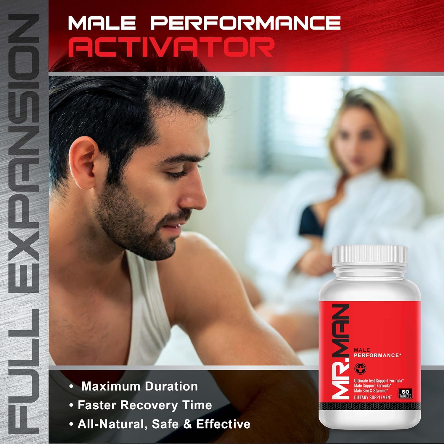 Male Fertility Stack MR2 - Preconception Supplement for Men - 2-in-1 Formula - Enhance Potency, Motility, Desire, Performance - Lab Tested - 30 Day Supply