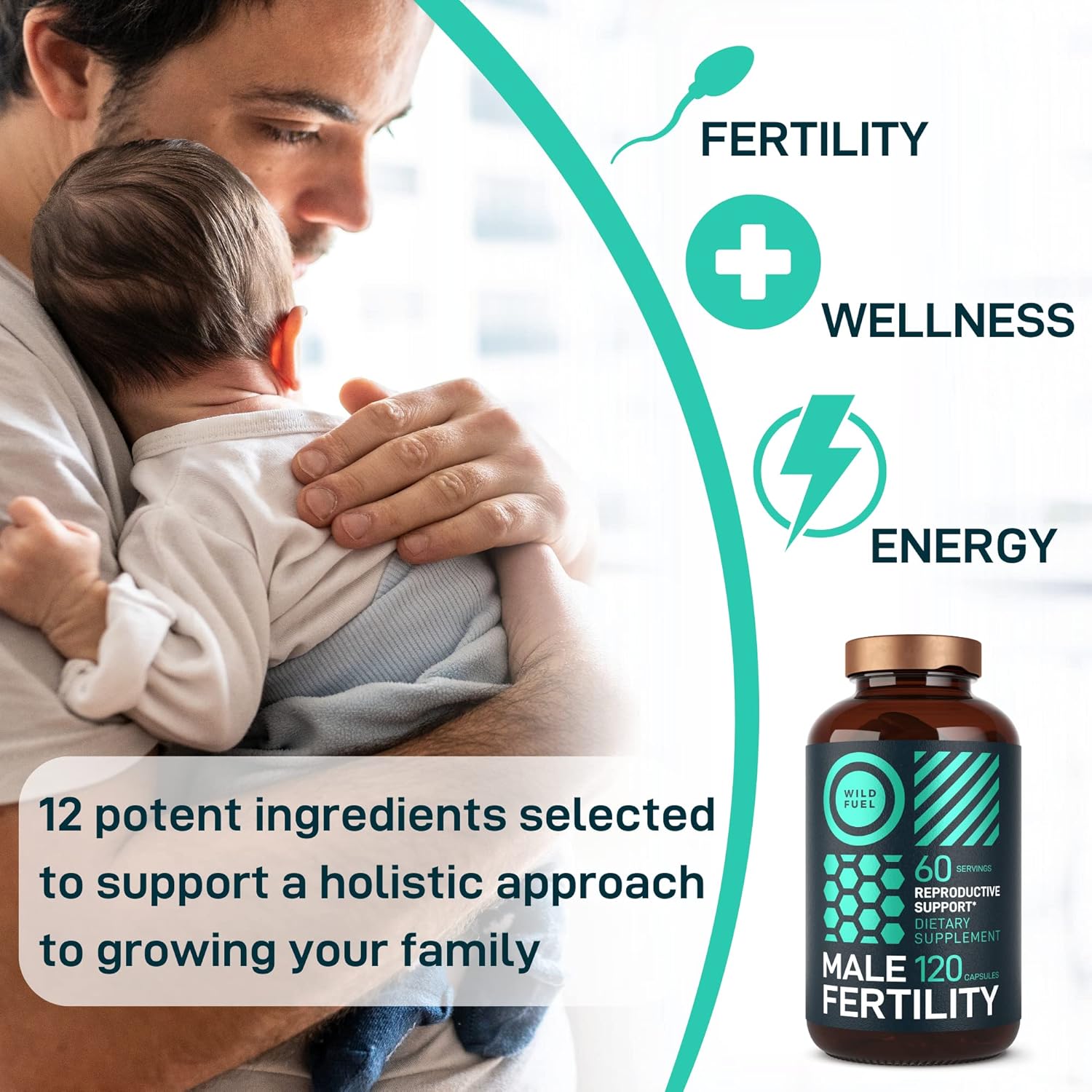 Male Fertility Supplement and Keto Gummies Bundle for Health and Energy Boost