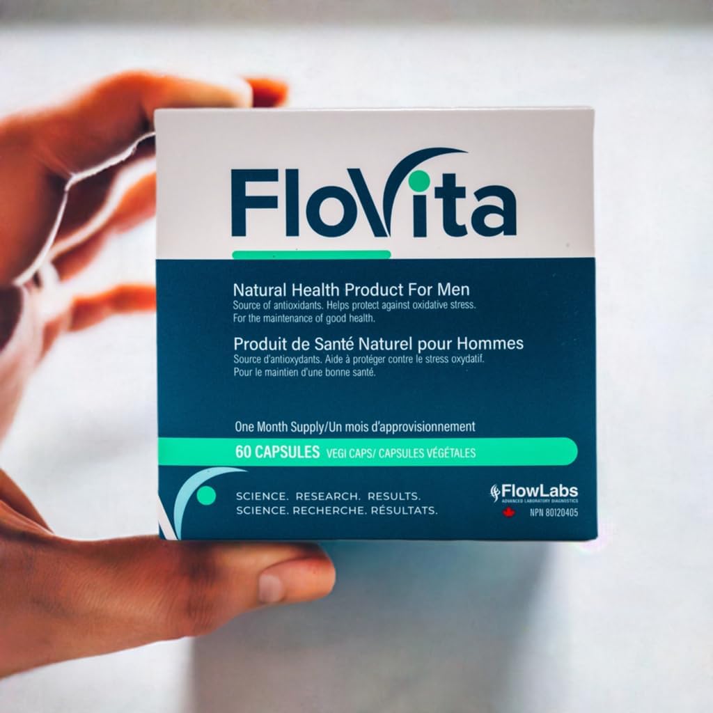Male Fertility Support Supplement with CO-Q10, L-Carnitine, Vitamin E - 60 Capsules by FloVita