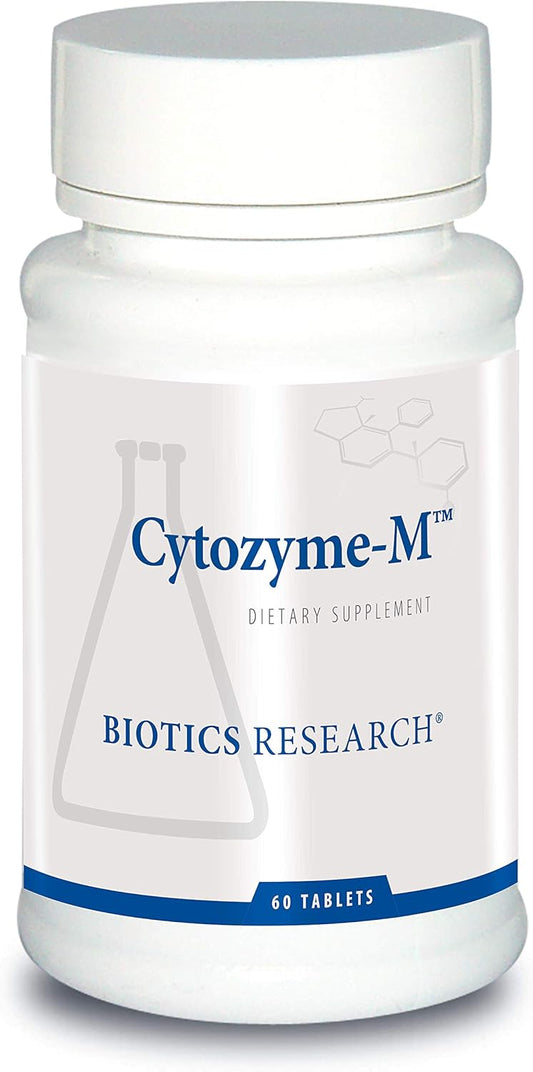 Male Glandular Combination Formula for Hormone Support and Healthy Endocrine Function - Biotics Research CytozymeM with Potent Antioxidants - 60 Tablets
