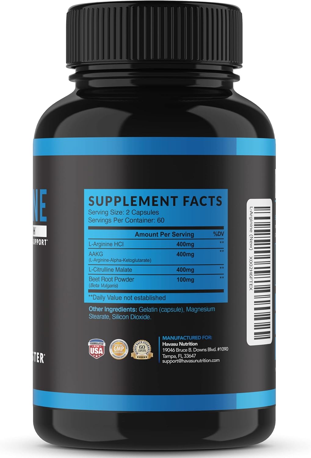 Male Health Support: L-Arginine and Saw Palmetto Capsules for Prostate & Performance - 120 L-Arginine, 100 Saw Palmetto