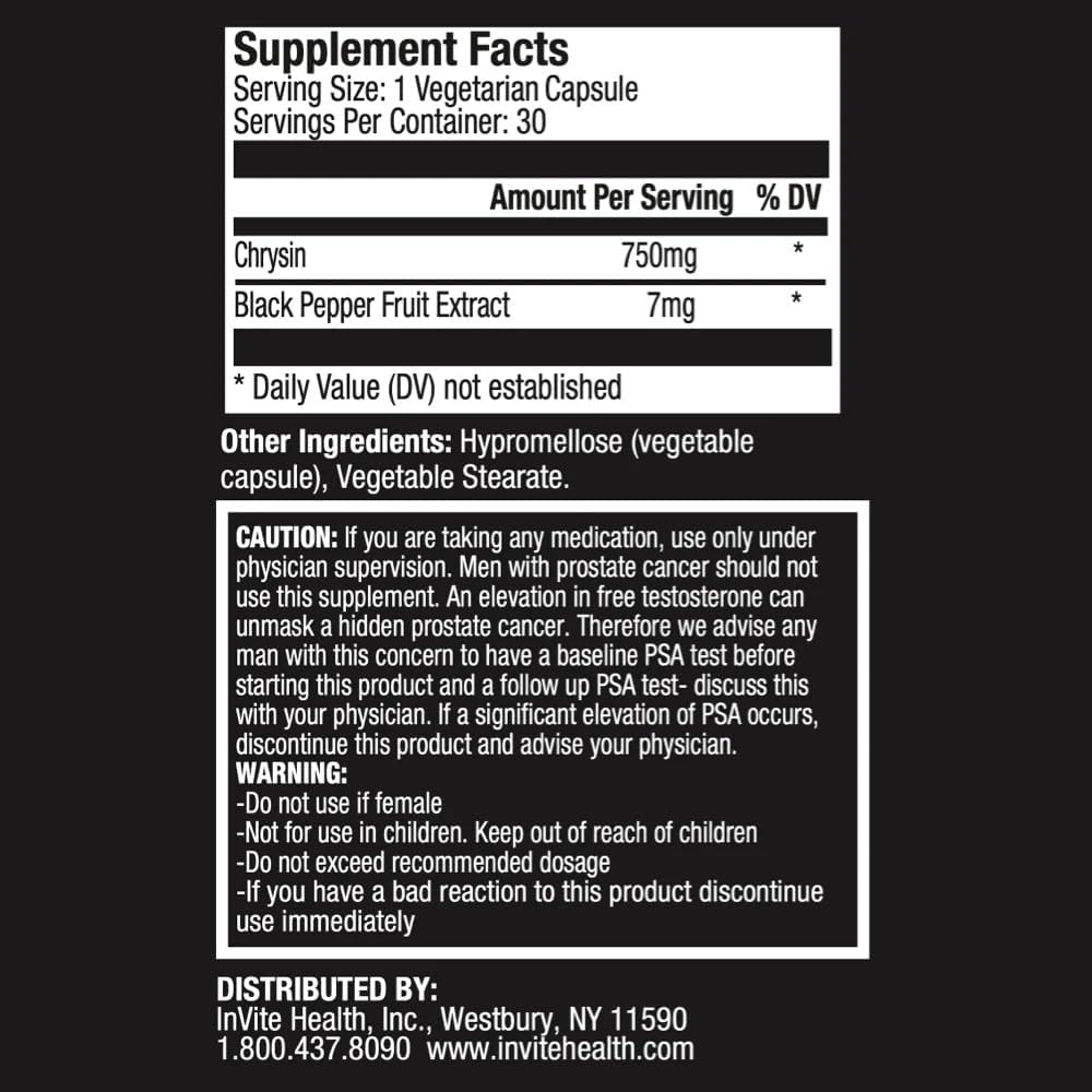 Male Hormonal Balance Support with Invite Health Masculine Hx - 30 Vegetarian Capsules