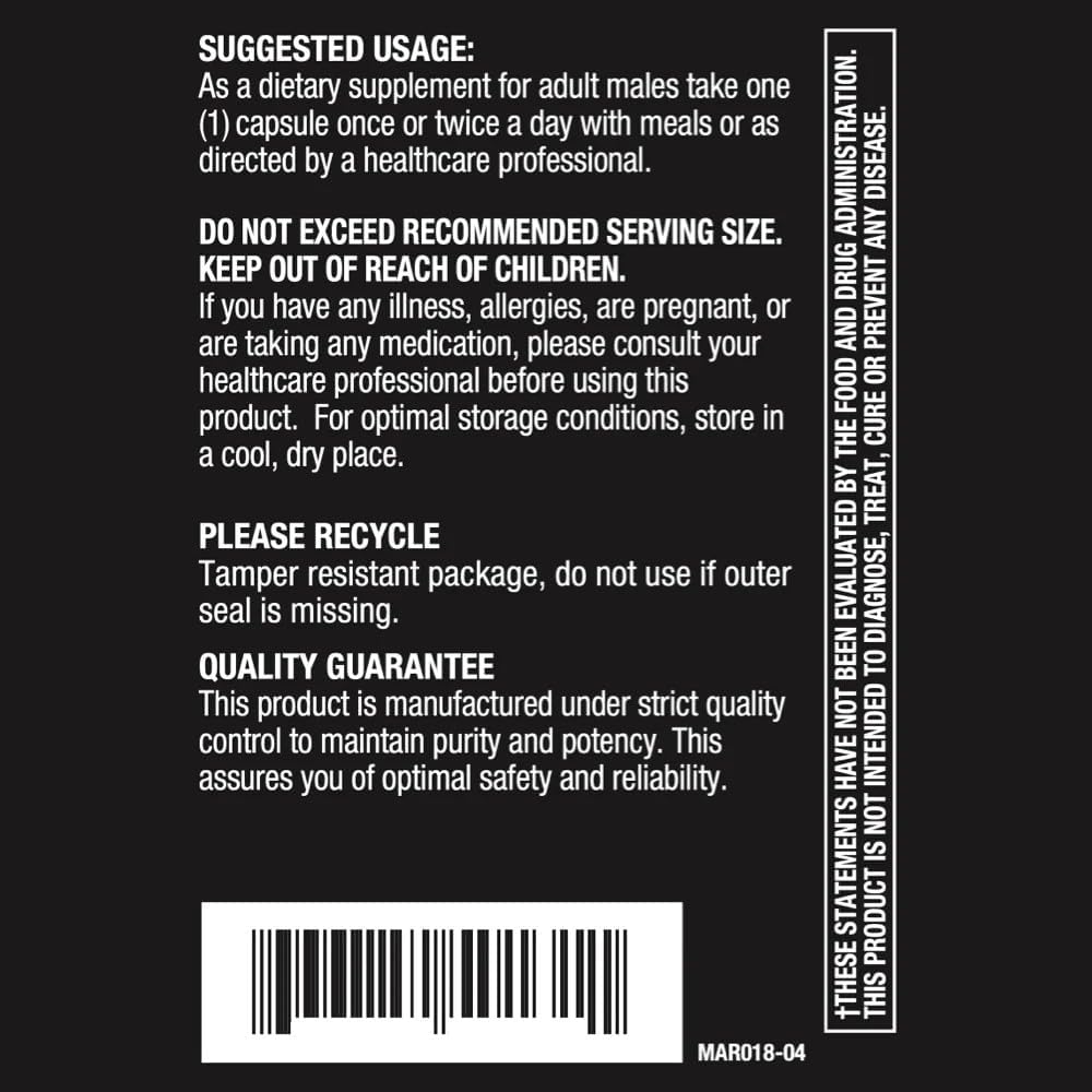 Male Hormonal Balance Support with Invite Health Masculine Hx - 30 Vegetarian Capsules