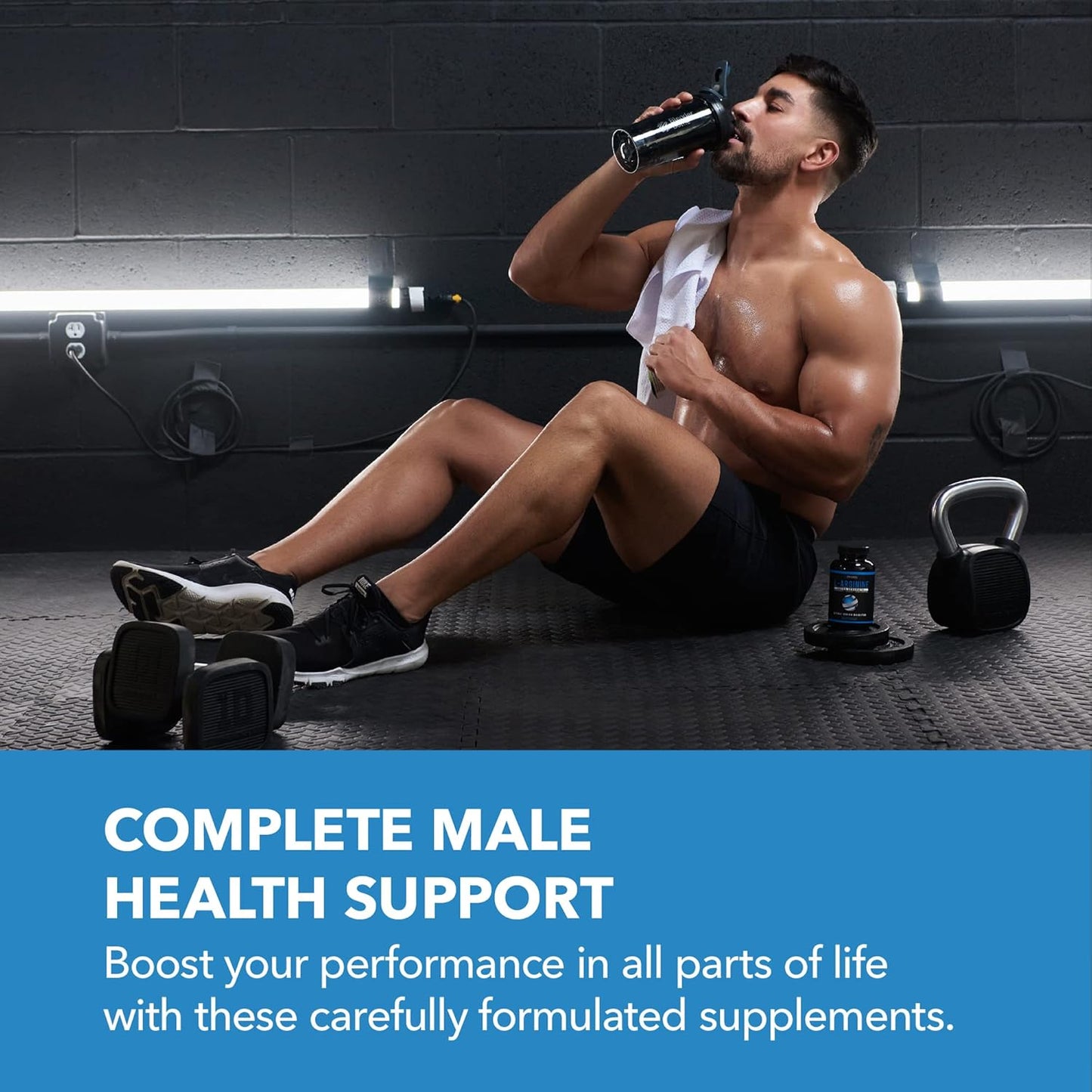 Male Performance & Endurance Bundle: HAVASU NUTRITION L Arginine, Horny Goat Weed, Saw Palmetto Supplement
